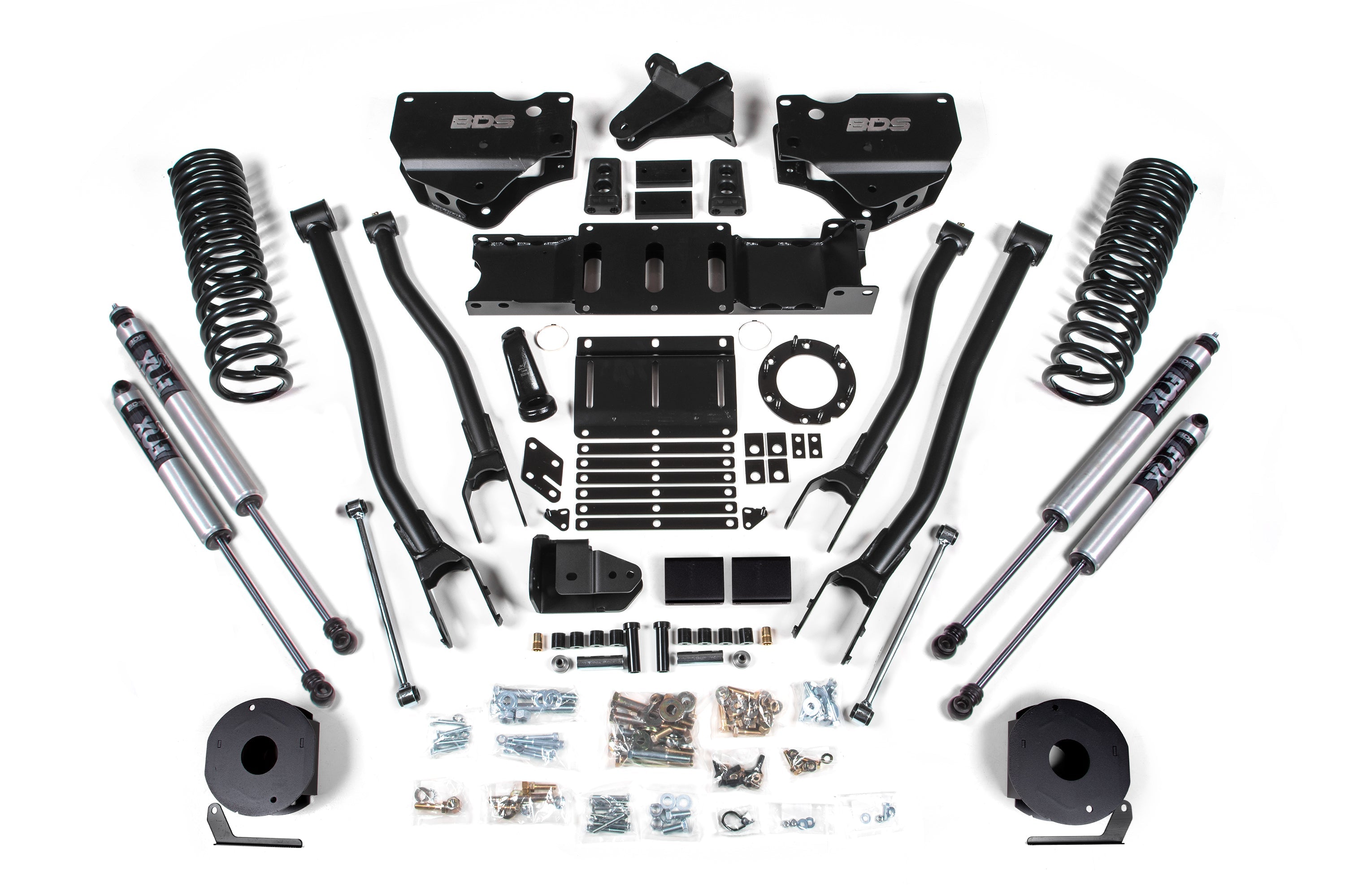 BDS 4 Inch 4-Link Lift Kit Ram 2500 Rear Air Ride Gas 4WD (2019–2024)
