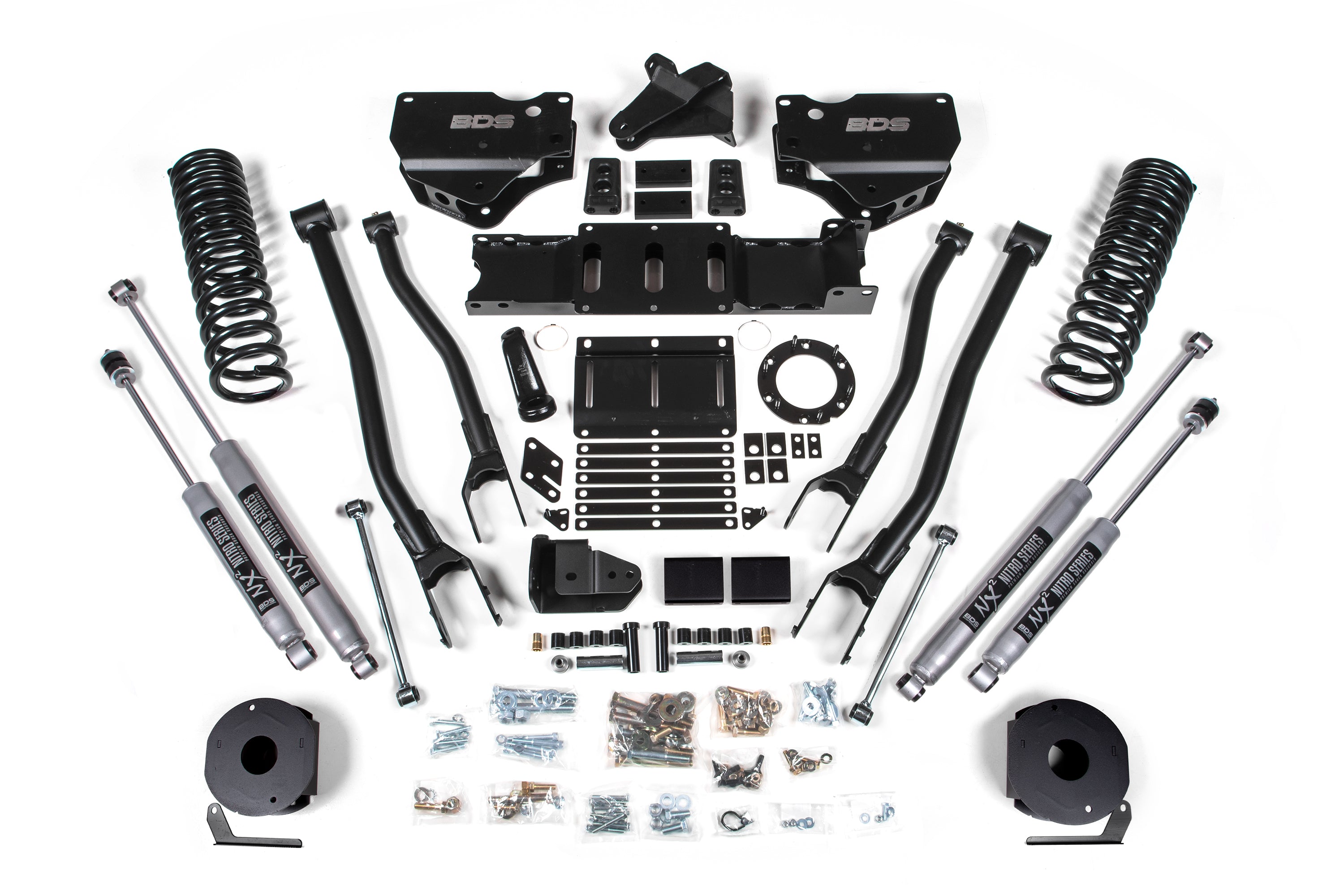 4 Inch Lift Kit w/ 4-Link | Ram 2500 w/ Rear Air Ride (19-24) 4WD | Diesel - NX2 Nitro Series