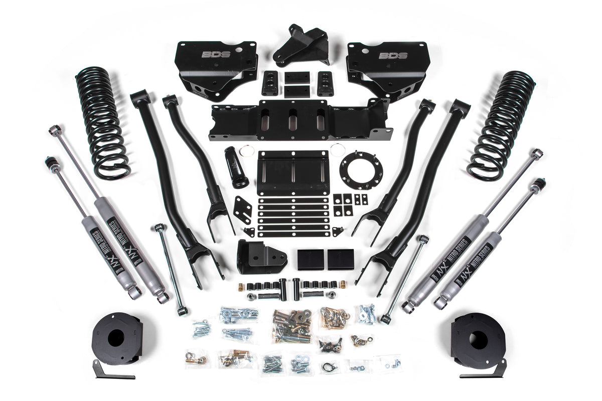 4 Inch Lift Kit w/ 4-Link | Ram 2500 w/ Rear Air Ride (19-24) 4WD | Diesel - NX2 Nitro Series