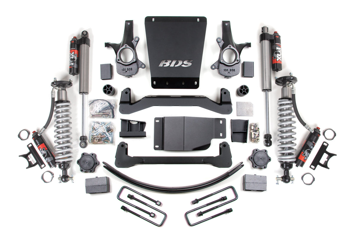 BDS 6 Inch Lift Kit FOX 2.5 Performance Elite Coilover Chevy Silverado/GMC Sierra 1500 4WD (2007–2013)