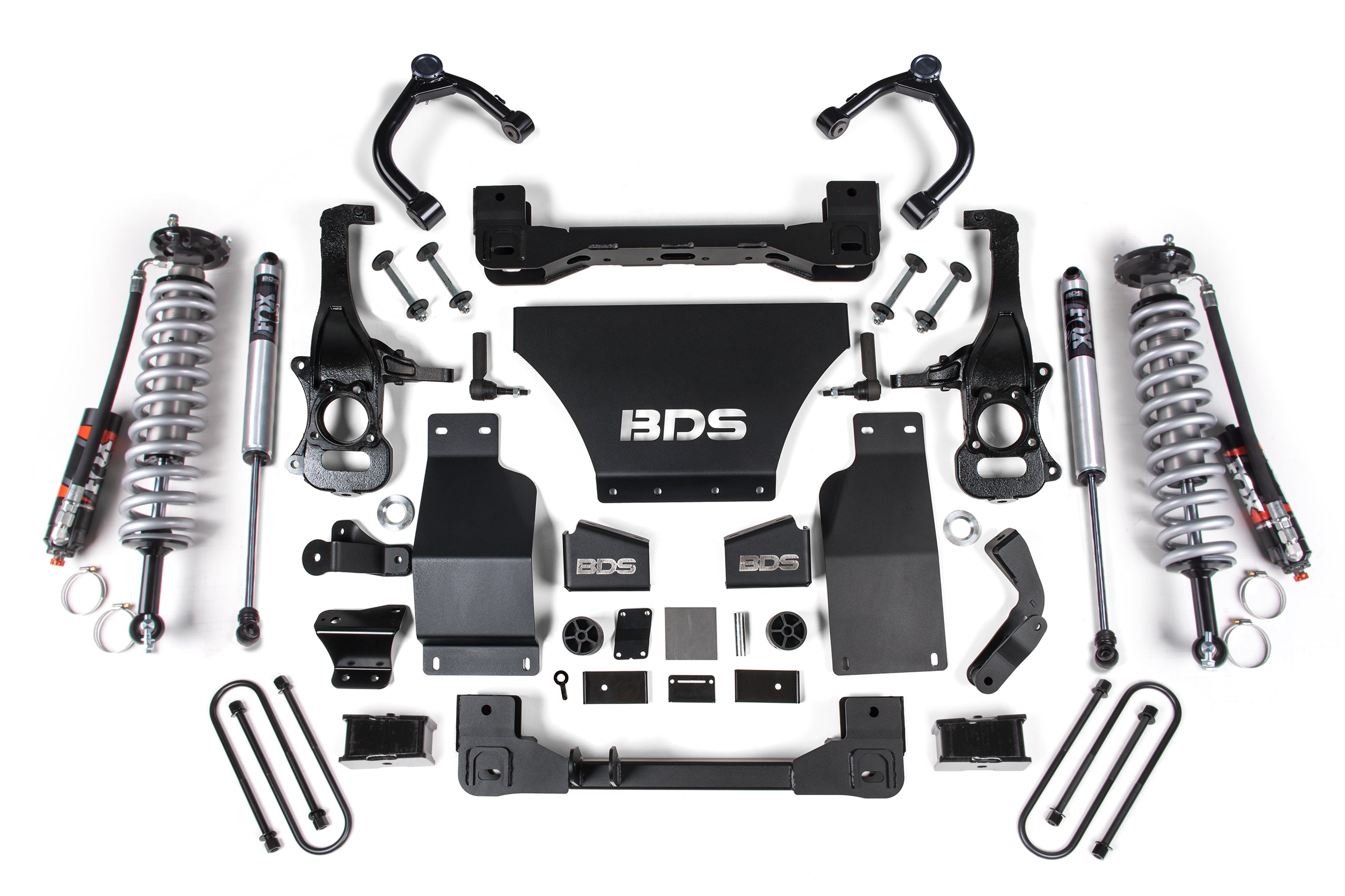 BDS Suspension FOX 2.5 Performance Elite 4 Inch Coilover Lift Kit Chevy Silverado GMC Sierra 1500 4WD Gas (2025-2026)