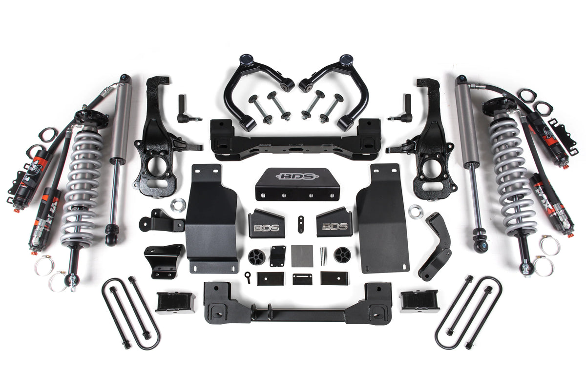 BDS Suspension FOX Performance Elite 4 Inch Coilover Lift Kit Chevy Silverado GMC Sierra 1500 4WD Diesel (2025-2026)