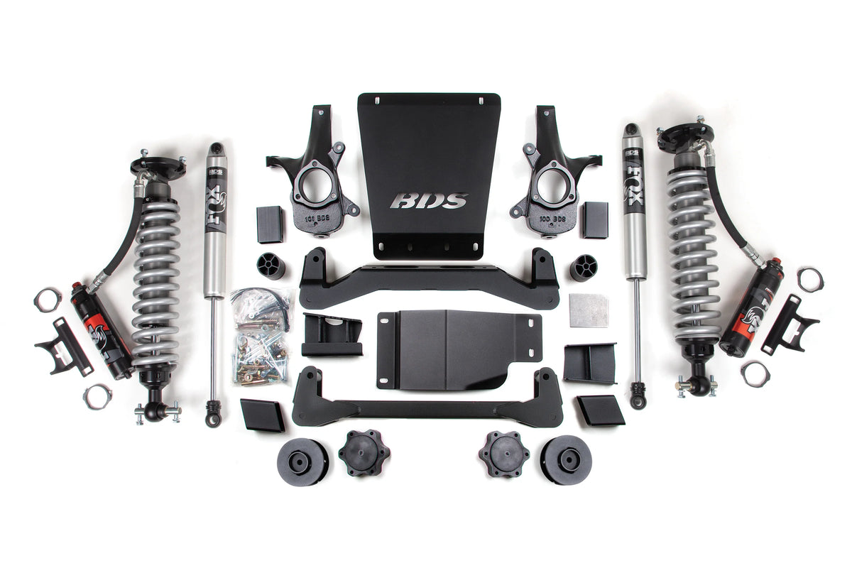 BDS 4 Inch Lift Kit FOX 2.5 Performance Elite GM Avalanche Tahoe Suburban Yukon 1500 4WD (2007–2014)