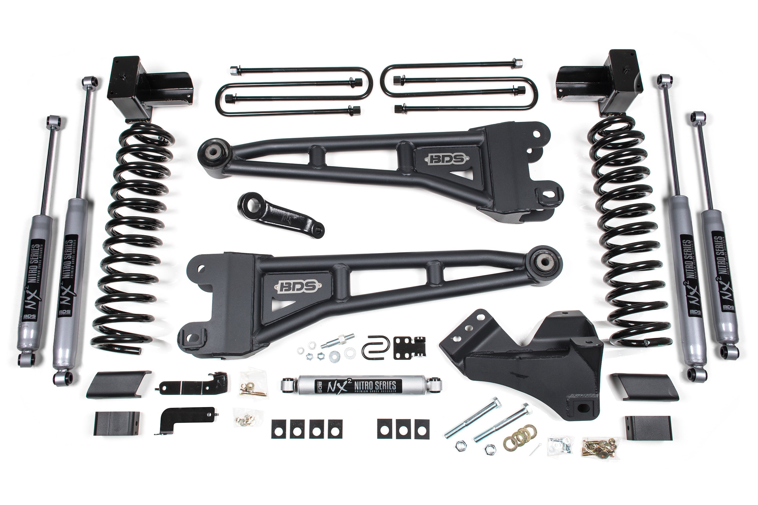 5 Inch Lift Kit w/ Radius Arm | Ford F250/F350 Super Duty (23-26) 4WD | Gas - 5 Inch Block Kit Without Overload / FOX 2.5 Performance Elite