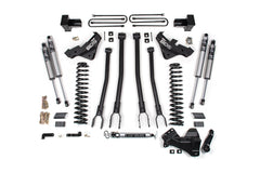 BDS 5 Inch Suspension Lift Kit w/ 4-Link & FOX 2.5 Performance Elite Ford F-250/F-350 Super Duty Diesel 4WD (2023–2026)