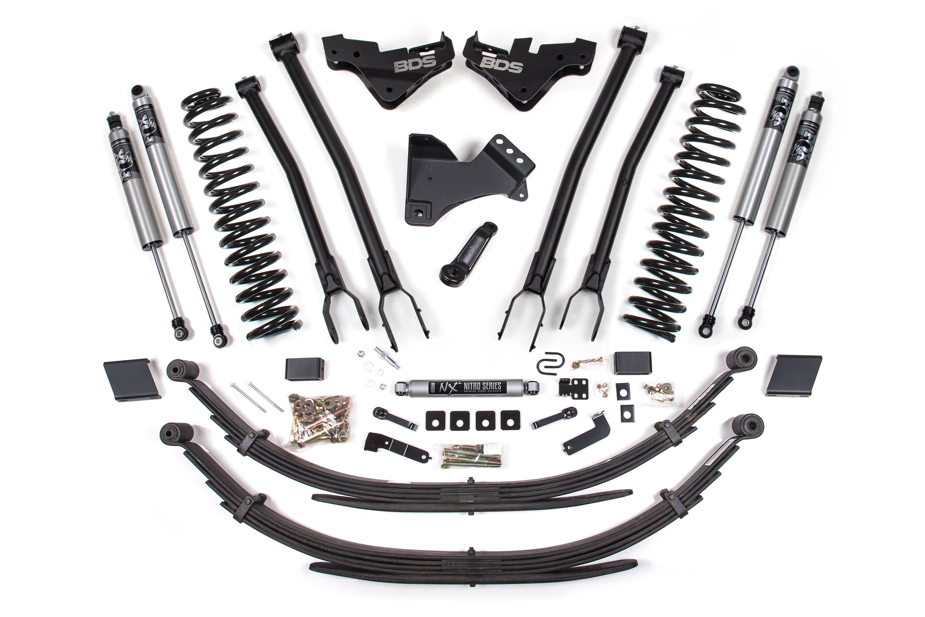 BDS 5 Inch  4-Link Lift Kit Ford F250 & F350 Gas 4WD (2023-2026)