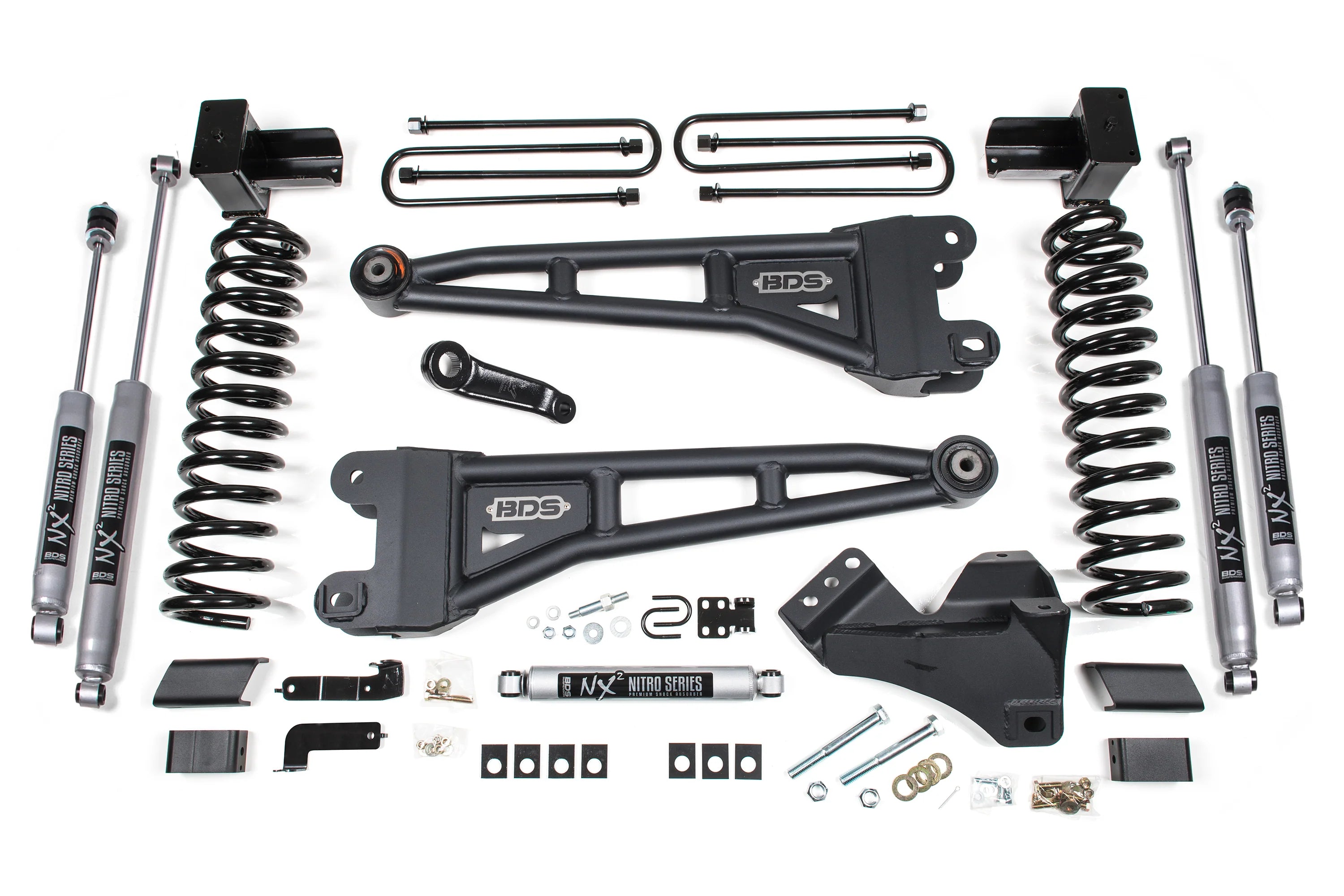 BDS 5 Inch Radius Arm Lift Kit FOX 2.5 Performance Elite for Ford F350 Super Duty DRW Diesel 4WD (2023–2026)
