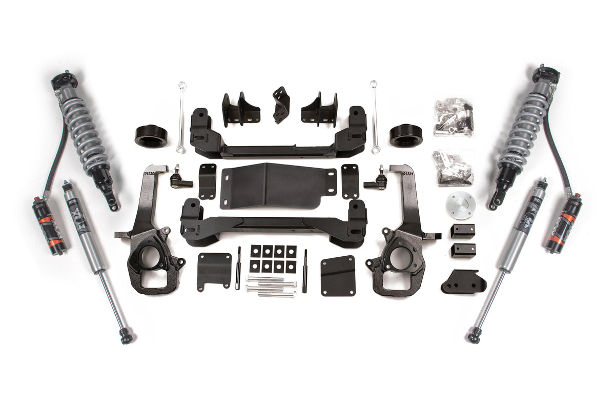 4 Inch Lift Kit | FOX 2.5 Performance Elite Coil-Over | Ram 1500 (2012) 4WD - 2 Inch Coil Spacer / FOX 2.0 Performance Series