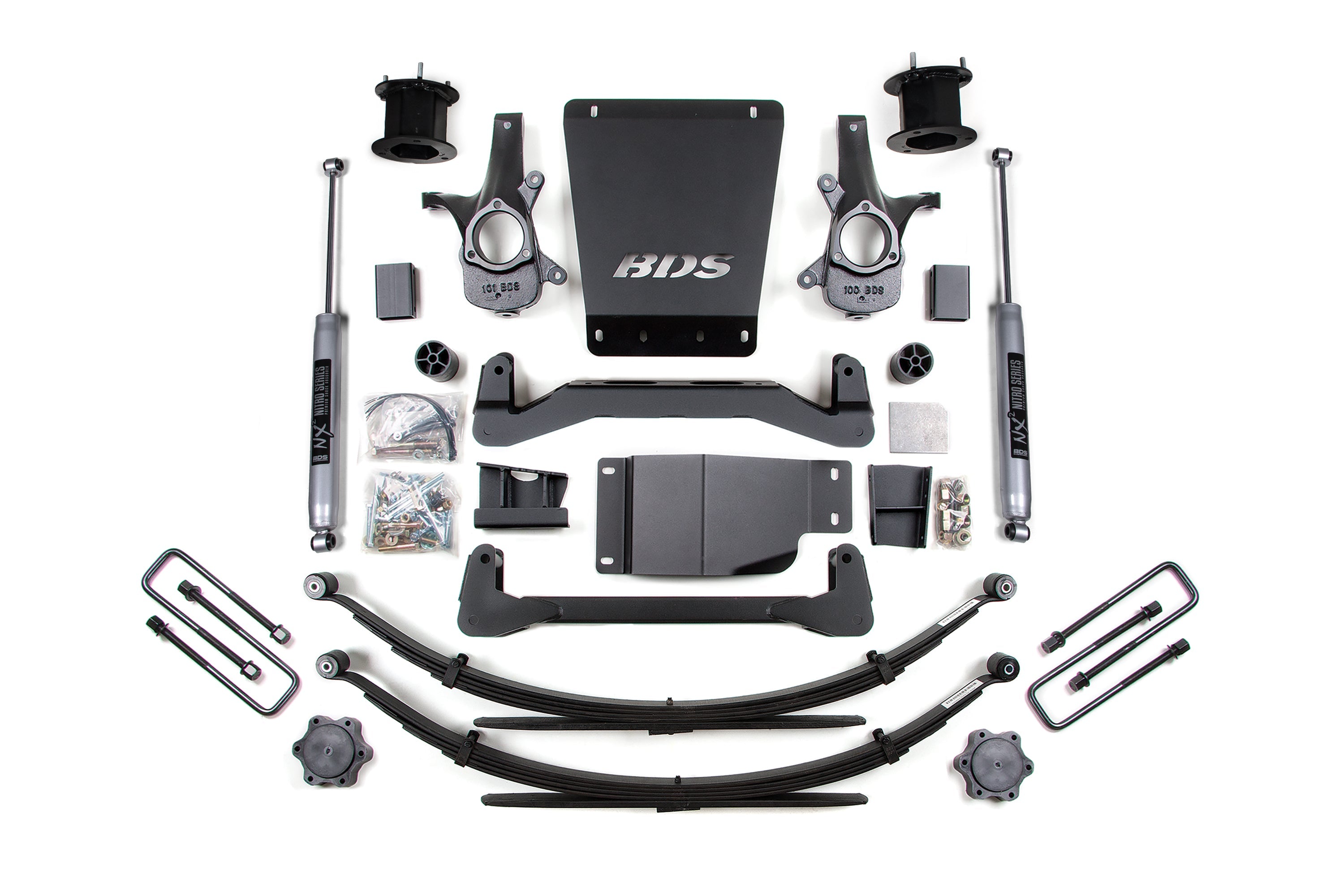 BDS 4.5 Inch Lift Kit NX2 Nitro Series for Chevy Silverado 1500 4WD (2007–2013) GMC Sierra 1500 4WD (2007–2013)