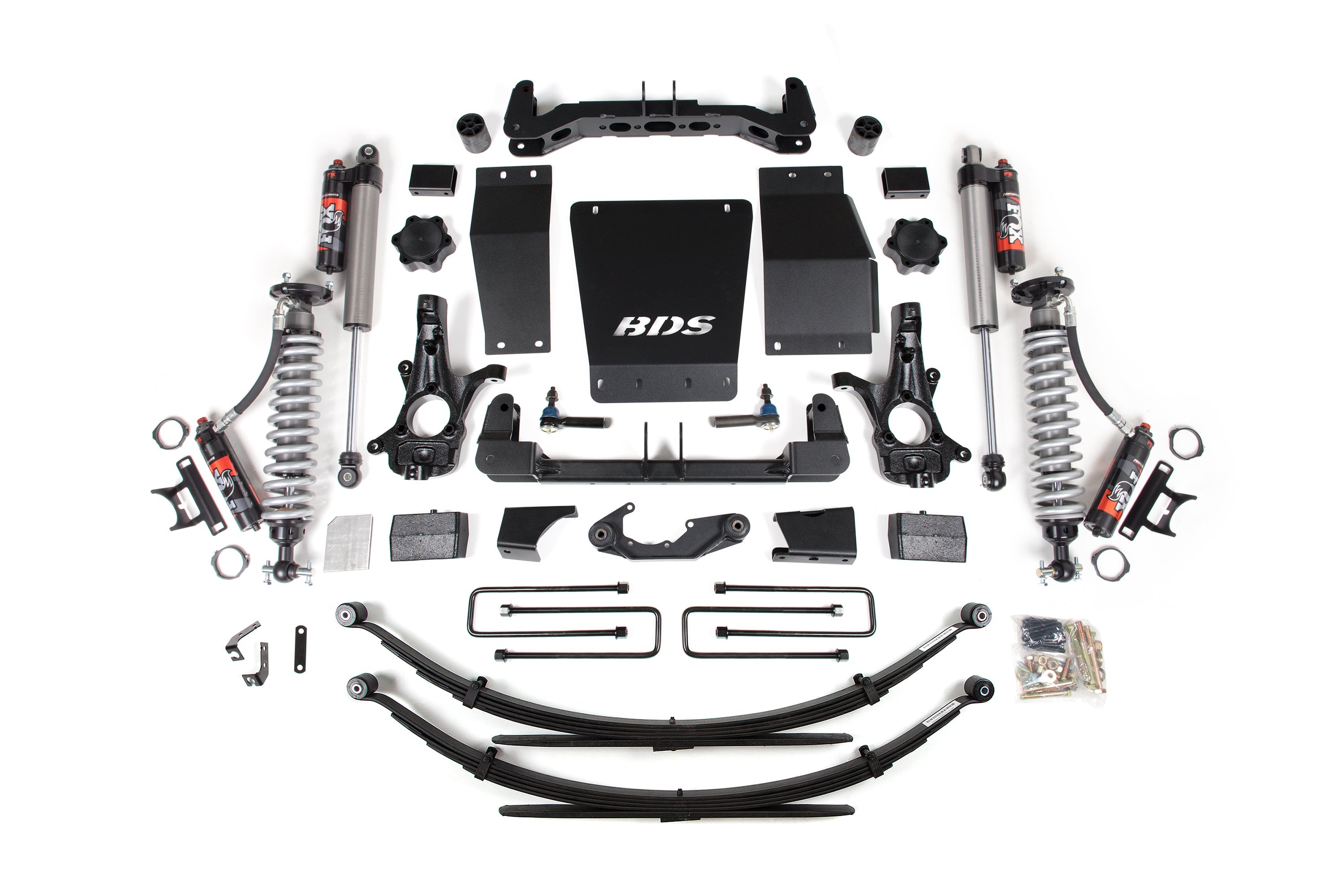BDS 4 Inch Lift Kit FOX 2.5 Performance Elite Coilover for Chevy Silverado 1500 4WD (2014–2018) GMC Sierra 1500 4WD (2014–2018)
