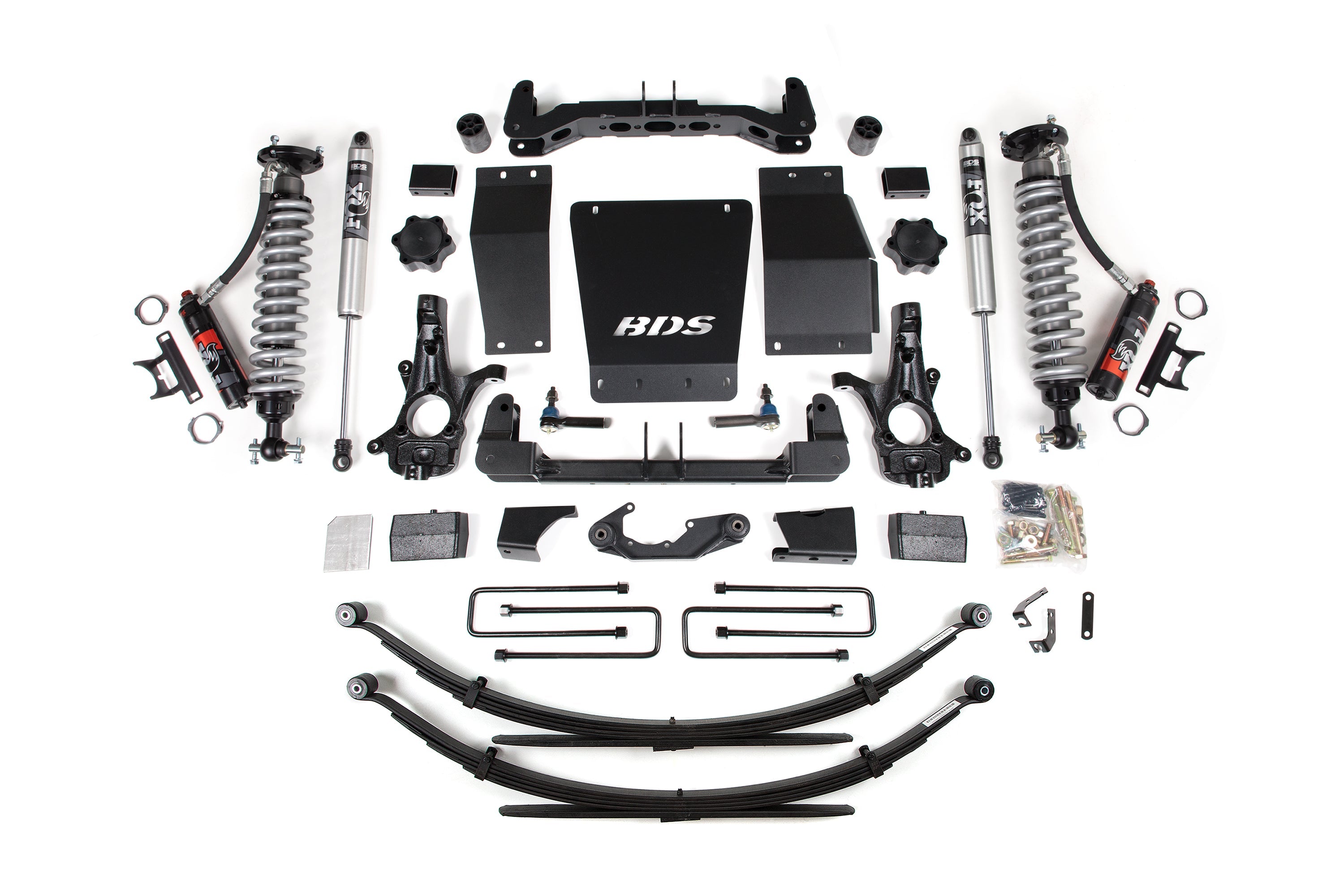 BDS 4 Inch Lift Kit FOX 2.5 Performance Elite Coilover for Chevy Silverado 1500 4WD (2014–2018) GMC Sierra 1500 4WD (2014–2018)