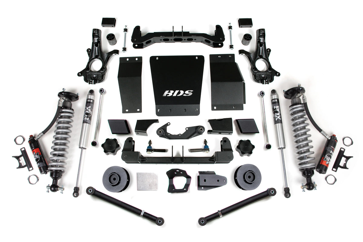 BDS 4 Inch Lift Kit FOX 2.5 Performance Elite Coilover for Chevy Suburban, Tahoe & GMC Yukon/Yukon XL 1500 4WD (2015–2019)