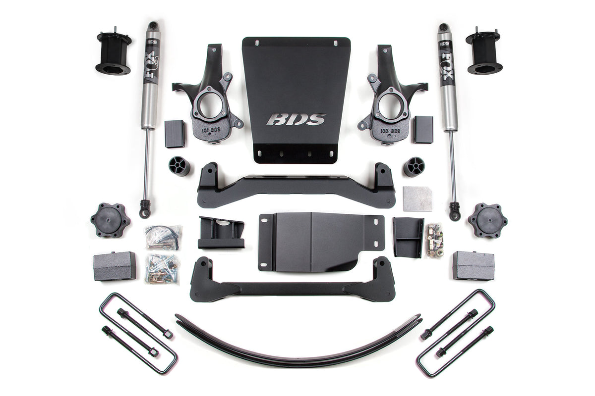 BDS 6 Inch Suspension Lift Kit Chevy Silverado 1500 & GMC Sierra 1500 4WD (2007–2013)