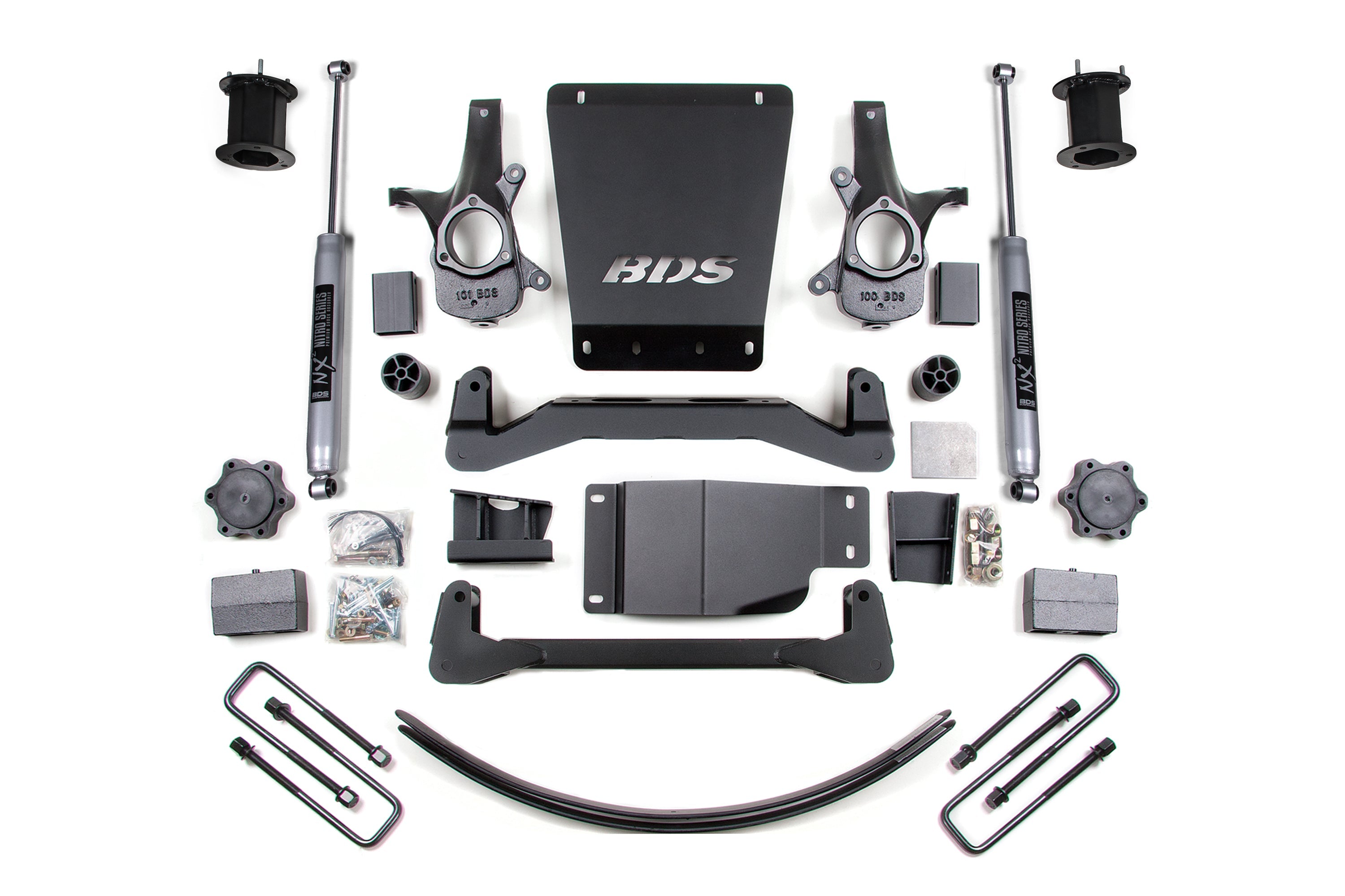 BDS 6 Inch Suspension Lift Kit Chevy Silverado 1500 & GMC Sierra 1500 4WD (2007–2013)