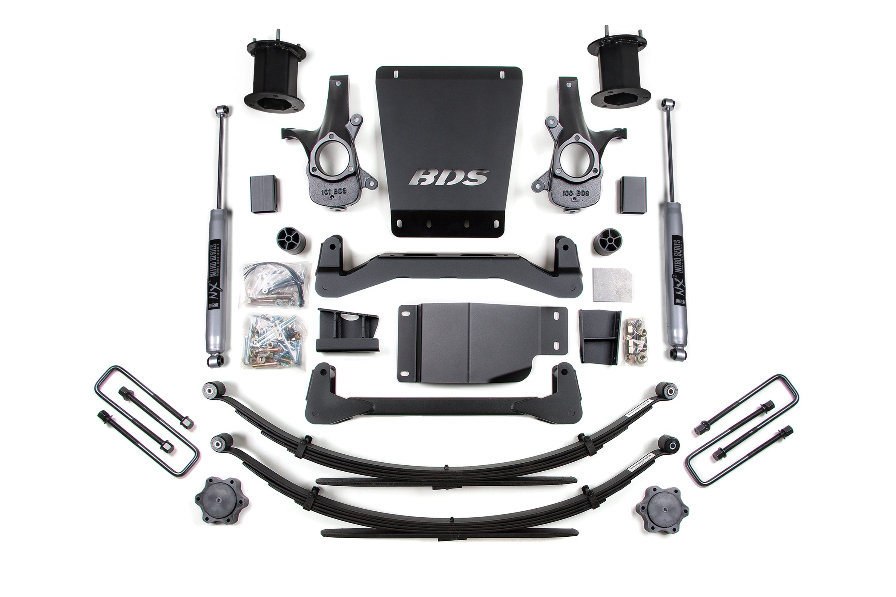 BDS 6 Inch Suspension Lift Kit Chevy Silverado 1500 & GMC Sierra 1500 4WD (2007–2013)