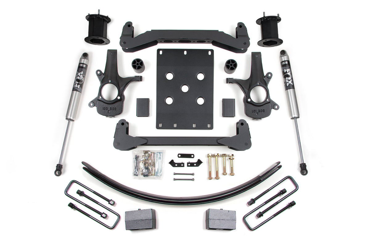 BDS 6 Inch Suspension Lift Kit Chevy Silverado 1500 & GMC Sierra 1500 2WD (2007–2013)
