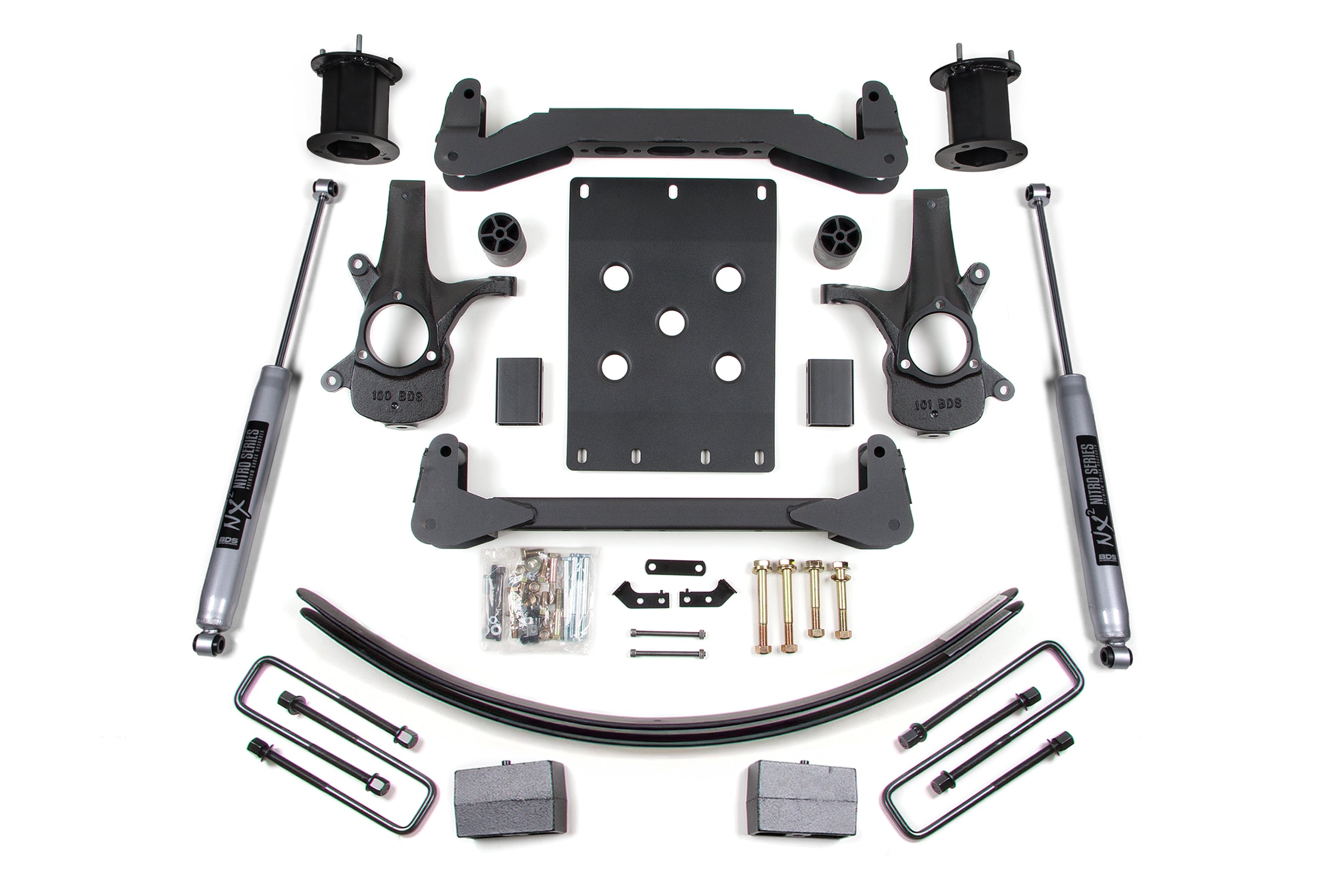 BDS 6 Inch Suspension Lift Kit Chevy Silverado 1500 & GMC Sierra 1500 2WD (2007–2013)