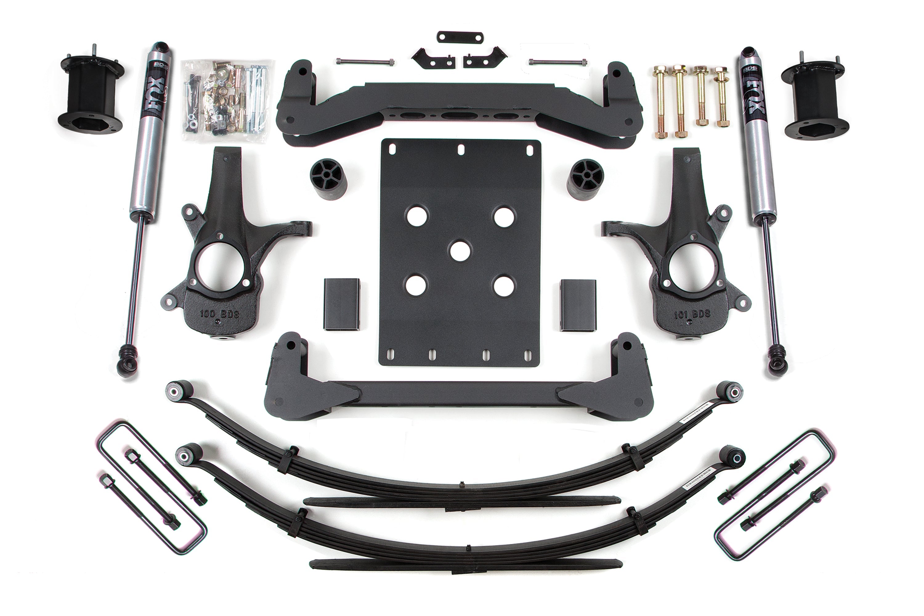 BDS 6 Inch Suspension Lift Kit Chevy Silverado 1500 & GMC Sierra 1500 2WD (2007–2013)