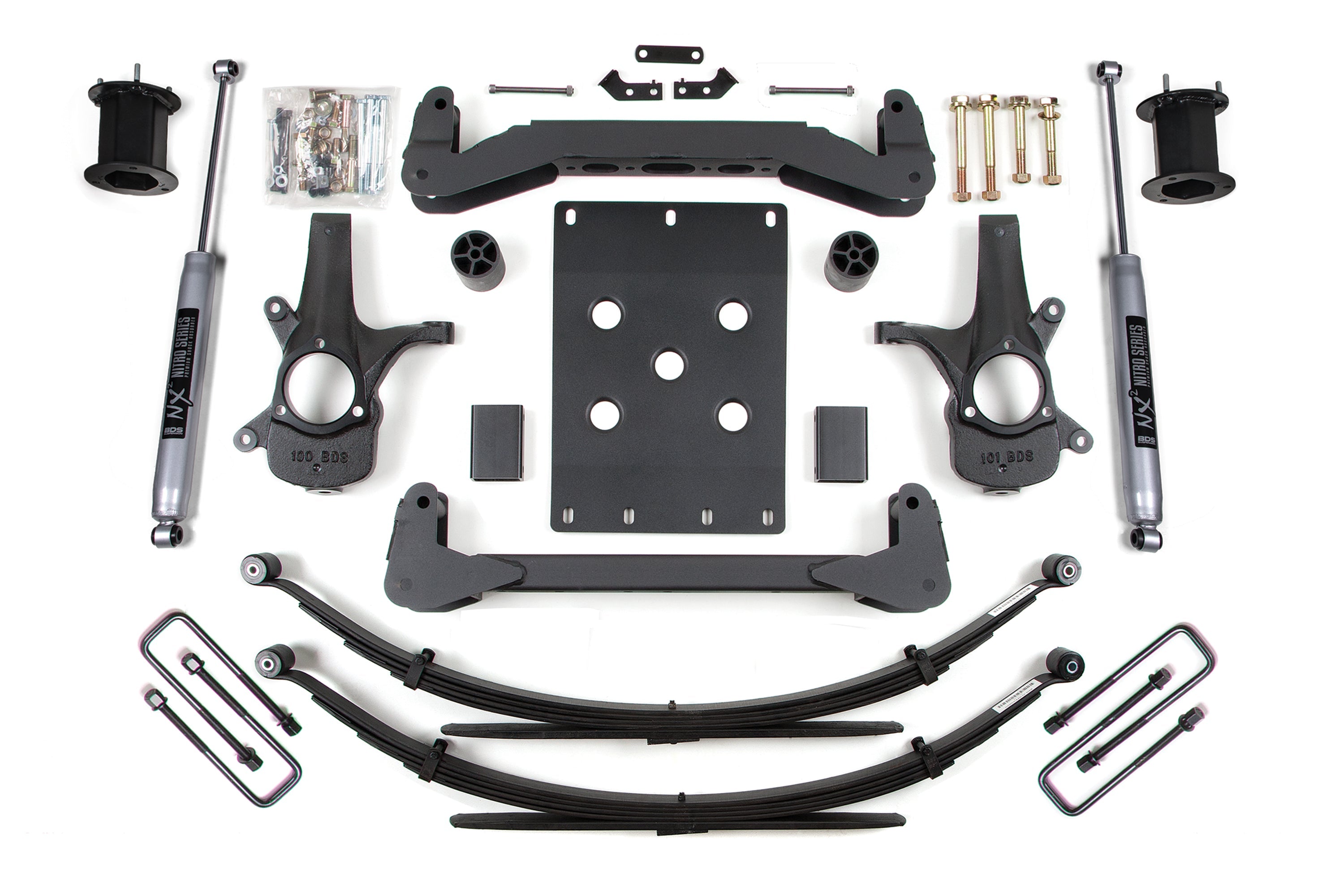 BDS 6 Inch Suspension Lift Kit Chevy Silverado 1500 & GMC Sierra 1500 2WD (2007–2013)