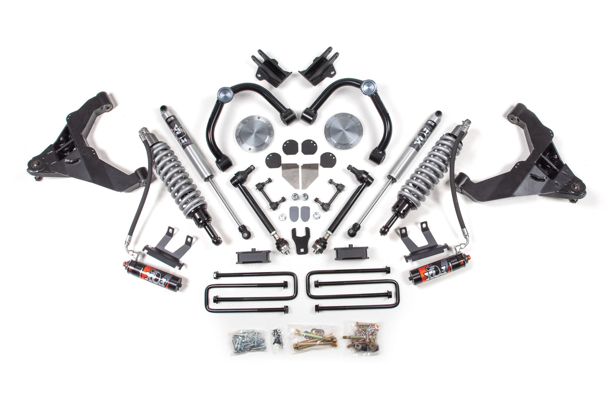 3 Inch Lift Kit | FOX Coilover Conversion | Chevy Silverado or GMC Sierra 2500HD/3500HD (20-26) Diesel | 4WD - Block Kit With Factory Overload / FOX 2.5 Performance Elite