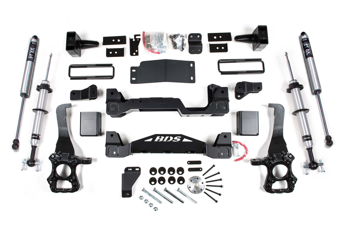 6 Inch Lift Kit | FOX 2.0 Strut  | Ford F150 (2014) 4WD - 3 Inch Block Kit