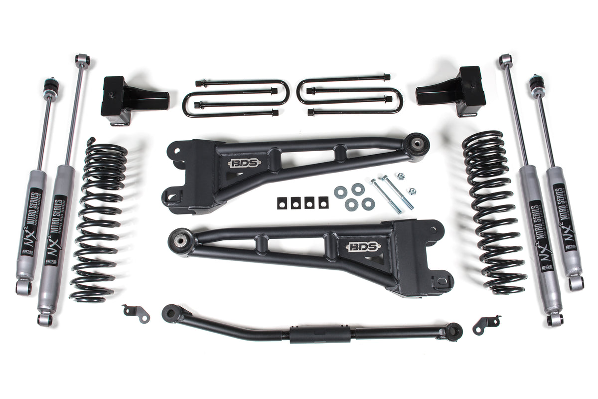 2.5 Inch Lift Kit w/ Radius Arm | Ford F250/F350 Super Duty (11-16) 4WD | Diesel - No Block / NX2 Nitro Series