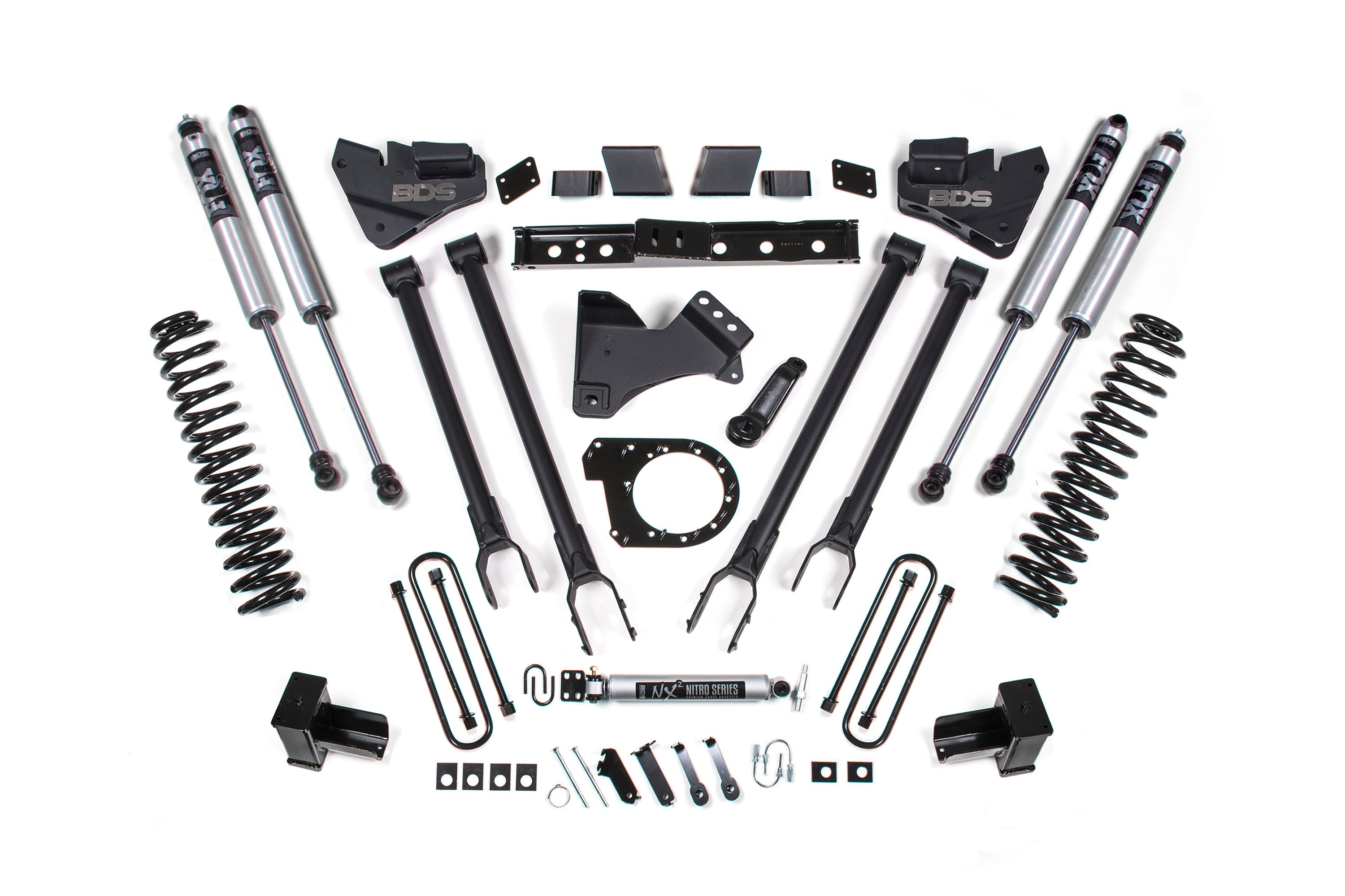 BDS 6 Inch Lift Kit with 4-Link Conversion for 2017-2019 Ford F250/F350 Super Duty 4WD Diesel