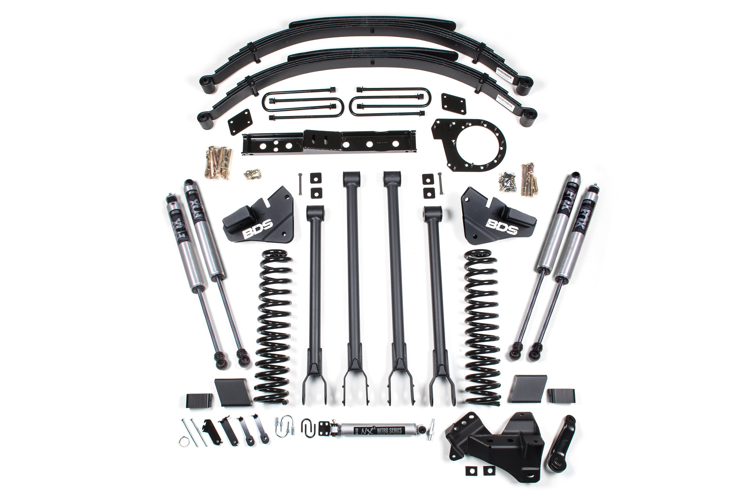 BDS 6 Inch Lift Kit with 4-Link Conversion for 2017-2019 Ford F250/F350 Super Duty 4WD Diesel