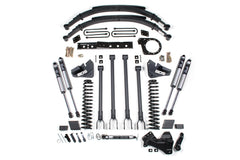 BDS 6 Inch Lift Kit with 4-Link Conversion for 2017-2019 Ford F250/F350 Super Duty 4WD Diesel