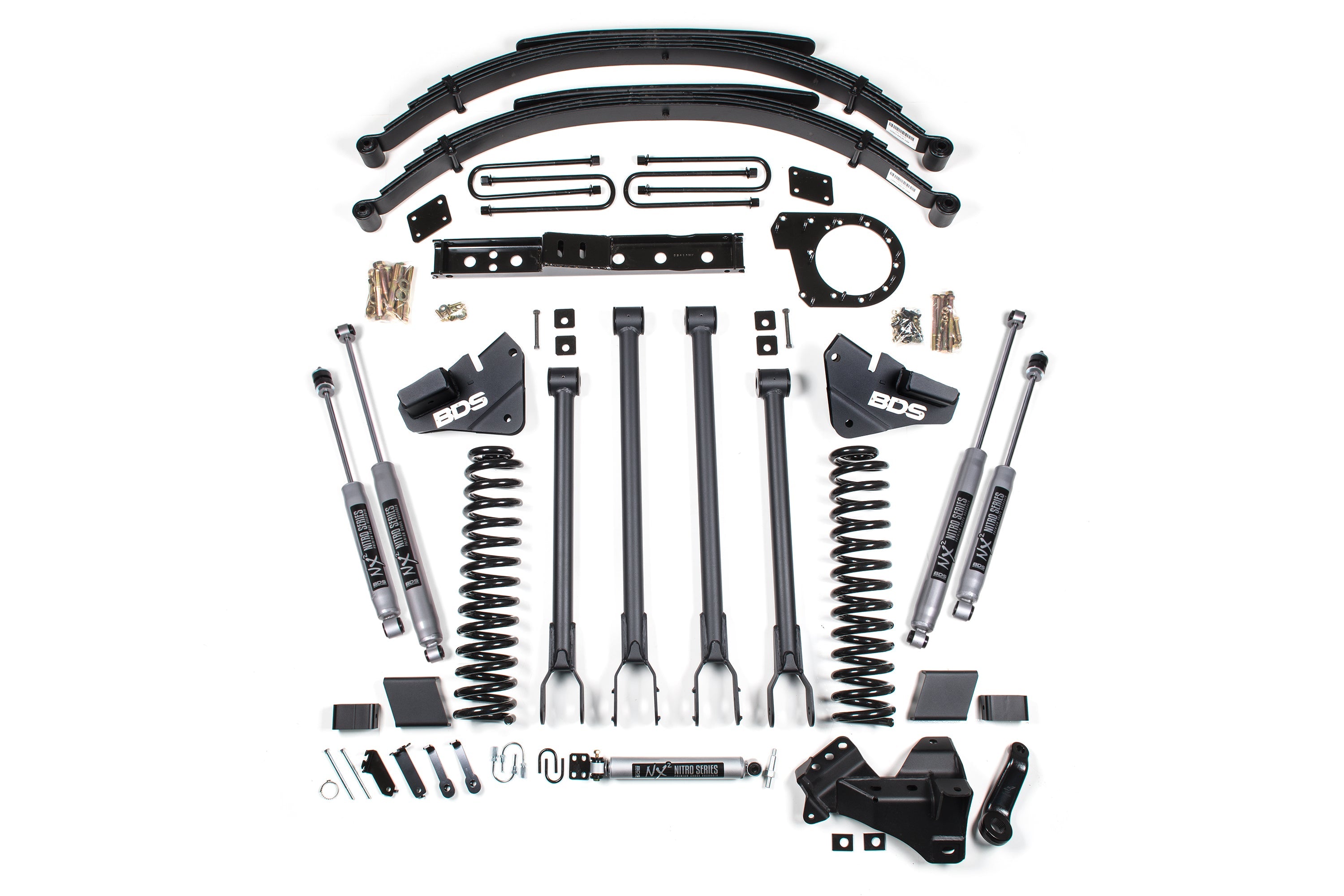 BDS 6 Inch Lift Kit with 4-Link Conversion for 2017-2019 Ford F250/F350 Super Duty 4WD Diesel