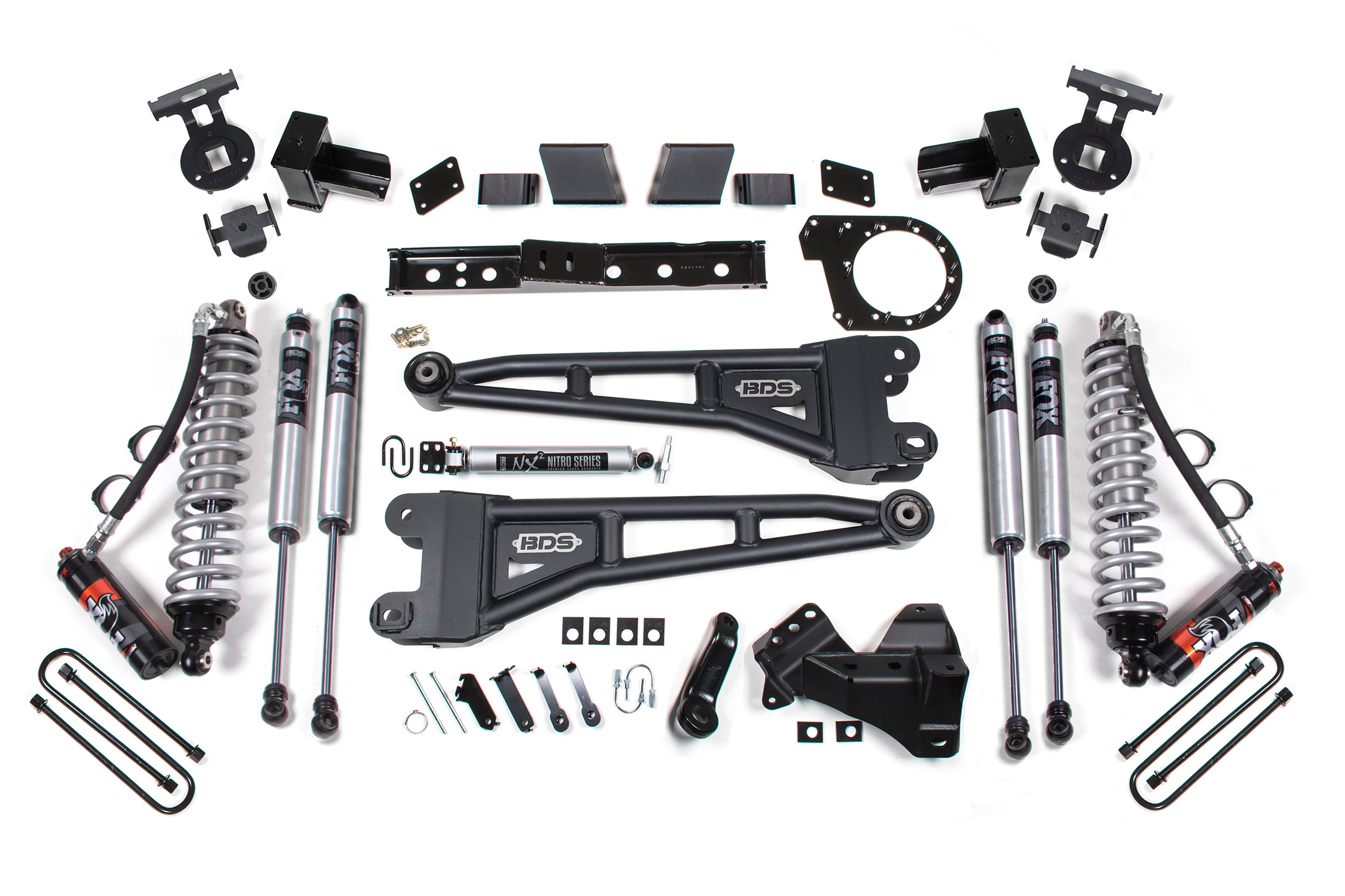7 Inch Lift Kit w/ Radius Arm | FOX 2.5 Performance Elite Coil-Over Conversion | Ford F250/F350 Super Duty (20-22) 4WD | Diesel - Leaf Springs / FOX 2.0 Performance Series
