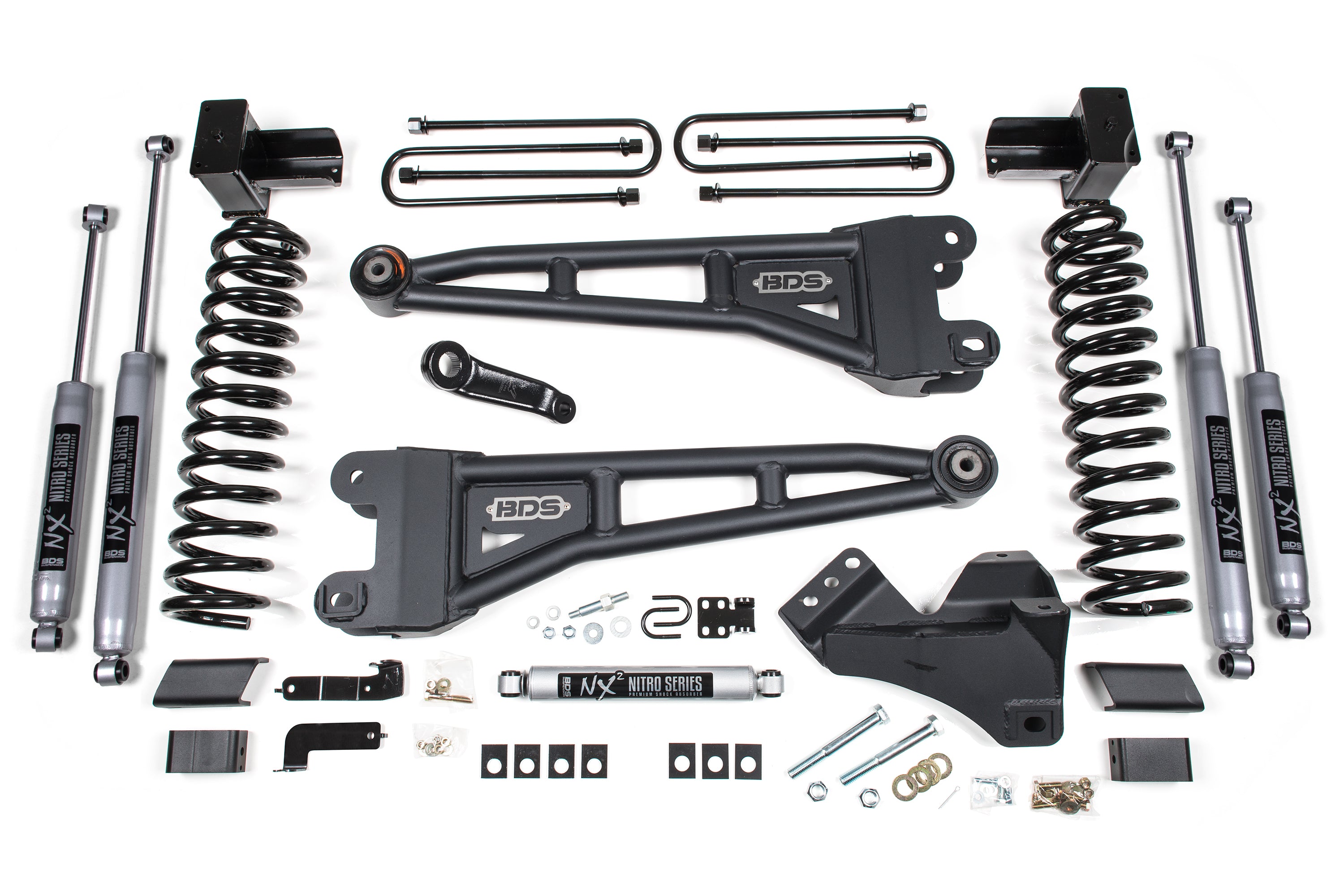 4 Inch Lift Kit w/ Radius Arm | Ford F350 Super Duty DRW (17-19) 4WD | Gas - FOX 2.5 Performance Elite