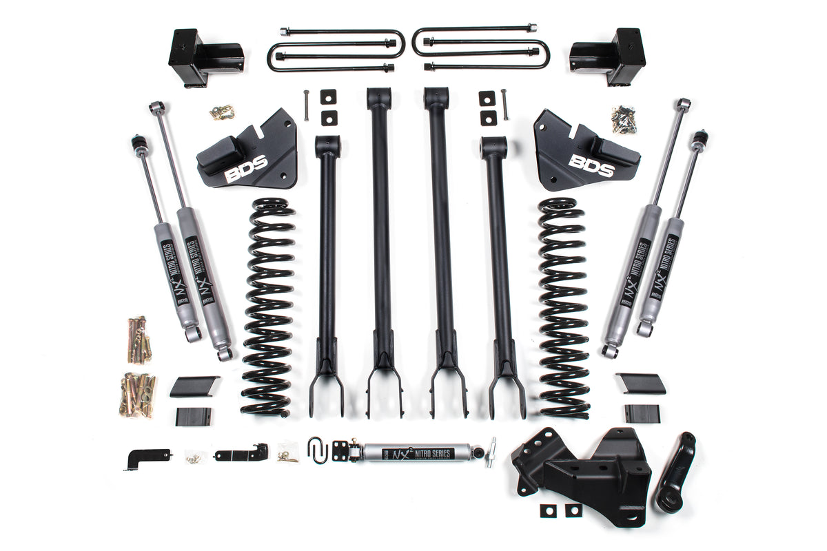 4 Inch Lift Kit w/ 4-Link | Ford F350 Super Duty DRW (17-19) 4WD | Gas - NX2 Nitro Series