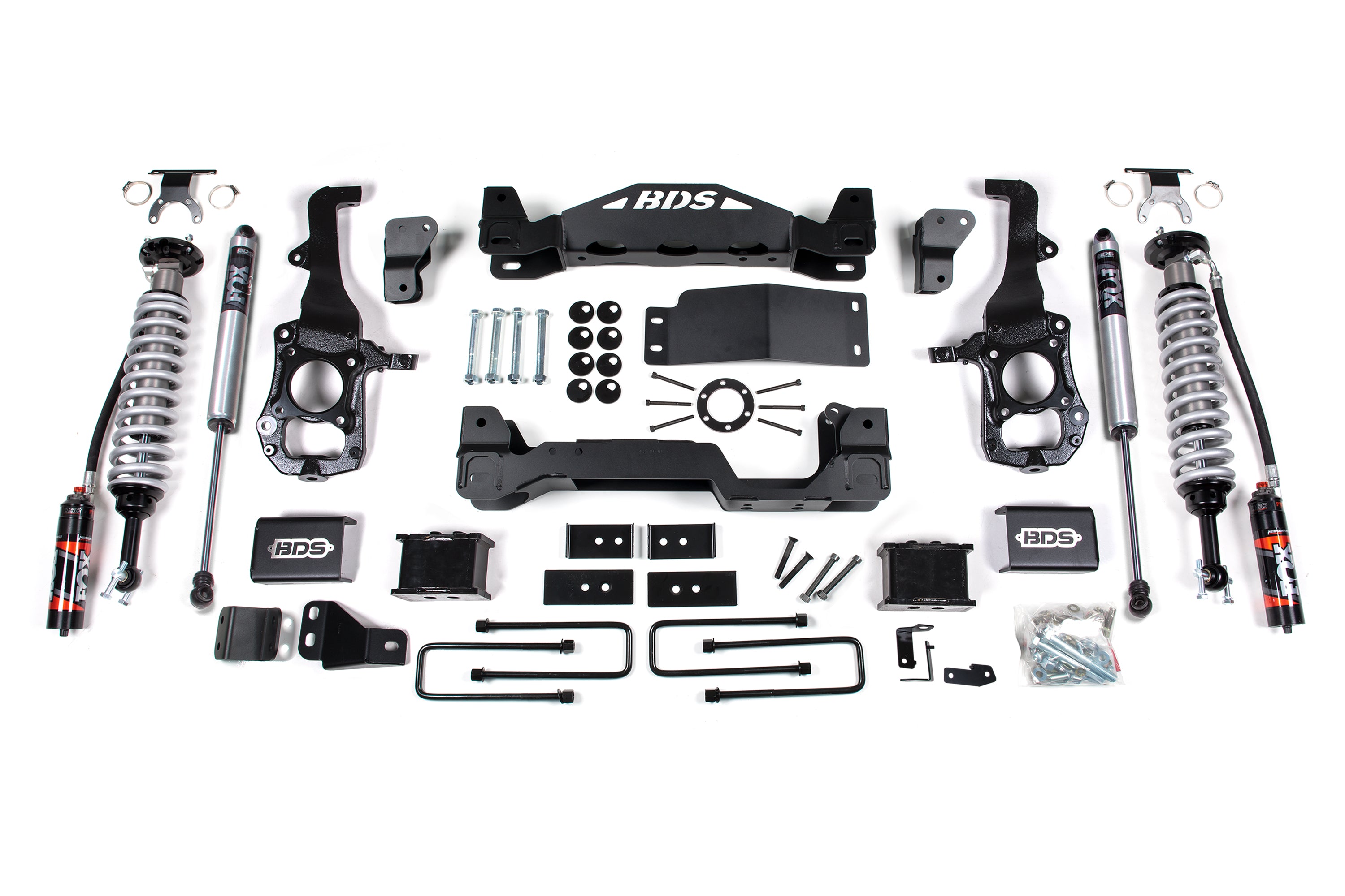 6 Inch Lift Kit | FOX 2.5 Performance Elite Coil-Over | Ford F150 (21-26) 4WD - 5 Inch Block Kit / FOX 2.5 Performance Elite