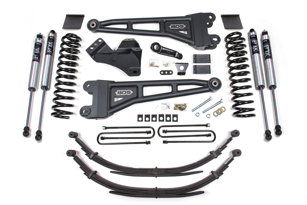 BDS 6 Inch Lift Kit w/ Radius Arm for 2011-2016 Ford F250/F350 Super Duty 4WD Diesel