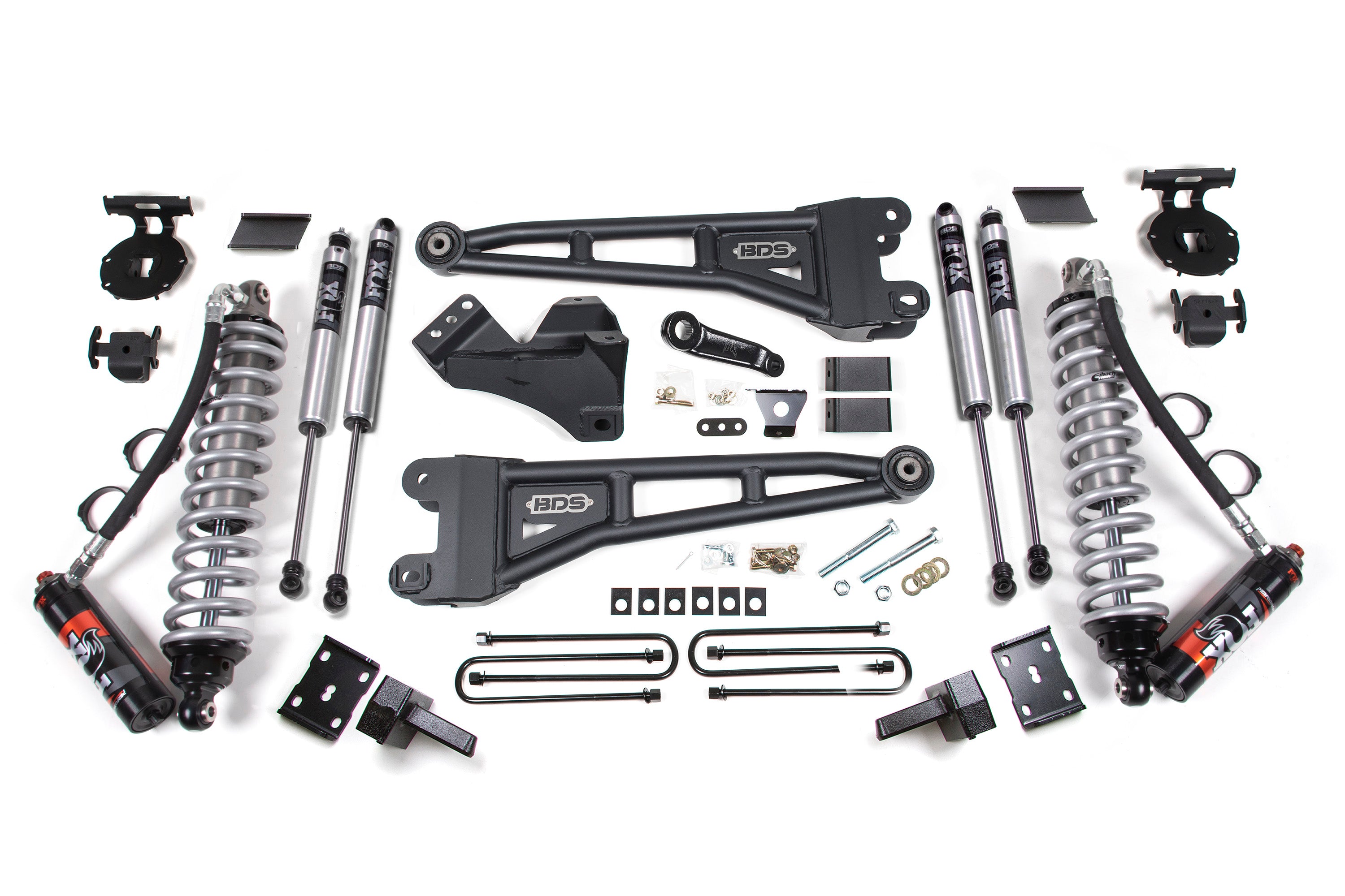 4 Inch Lift Kit w/ Radius Arm | FOX 2.5 Performance Elite Coil-Over Conversion | Ford F250/F350 Super Duty (11-16) 4WD | Diesel - Leaf Springs