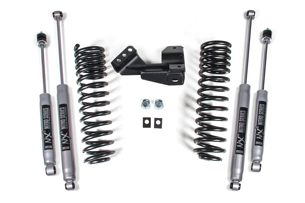 1-2 Inch Leveling Kit | Performance Spring | Ford F250/F350 Super Duty (1 Inch Lift: 17-19) | (2 Inch Lift: 20-26) | 4WD | Diesel & Gas - NX2 Nitro Series