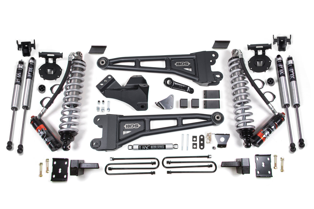 6 Inch Lift Kit w/ Radius Arm | FOX 2.5 Performance Elite Coil-Over Conversion | Ford F250/F350 Super Duty (08-10) 4WD | Diesel - Leaf Springs