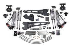 BDS 6 Inch Lift Kit w/ Radius Arm with FOX 2.5 Performance Elite Coil-Over Conversion for Ford 2005-2007 F250/F350 Super Duty 4WD Diesel
