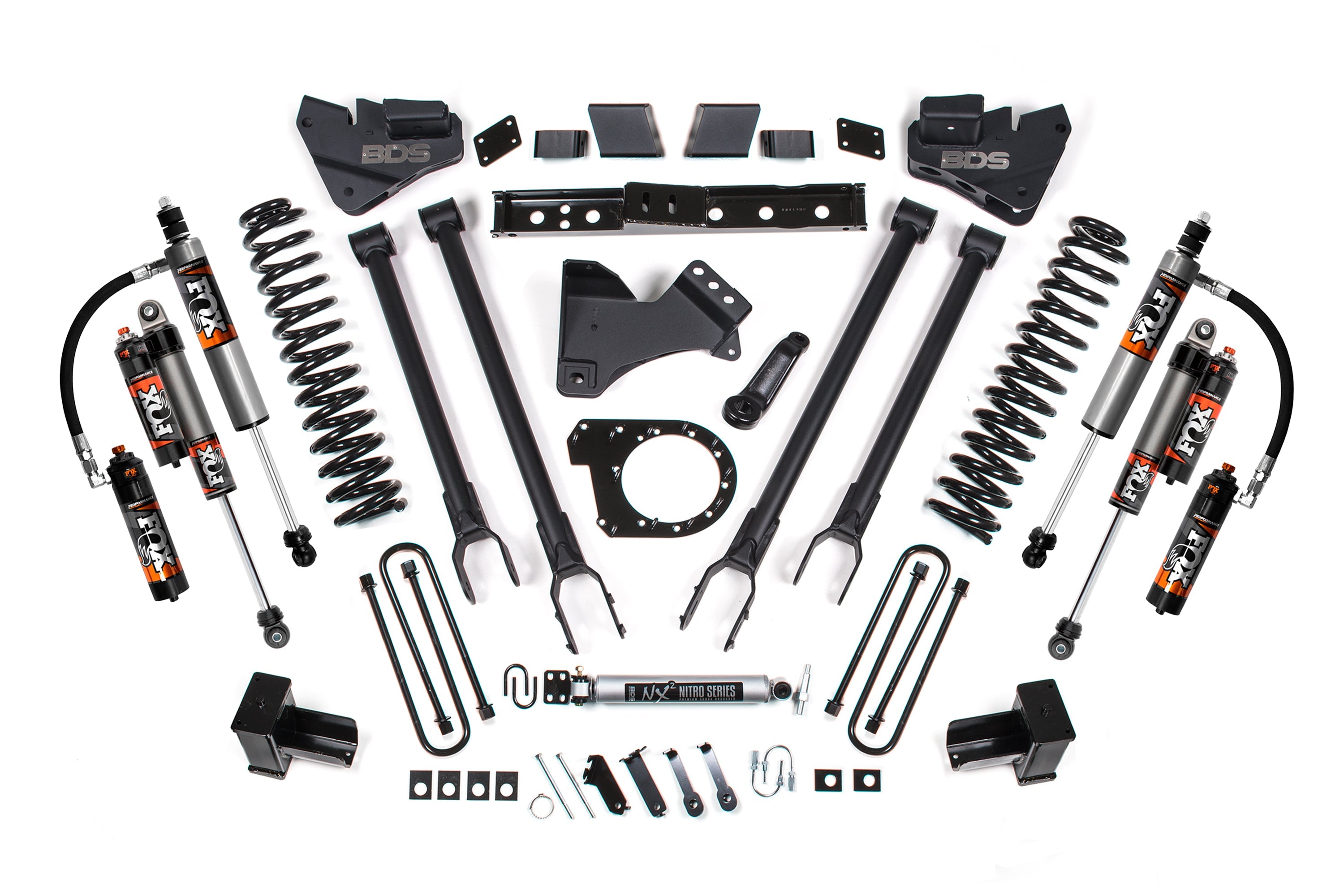 BDS 6 Inch Lift Kit with 4-Link Conversion for 2017-2019 Ford F250/F350 Super Duty 4WD Diesel