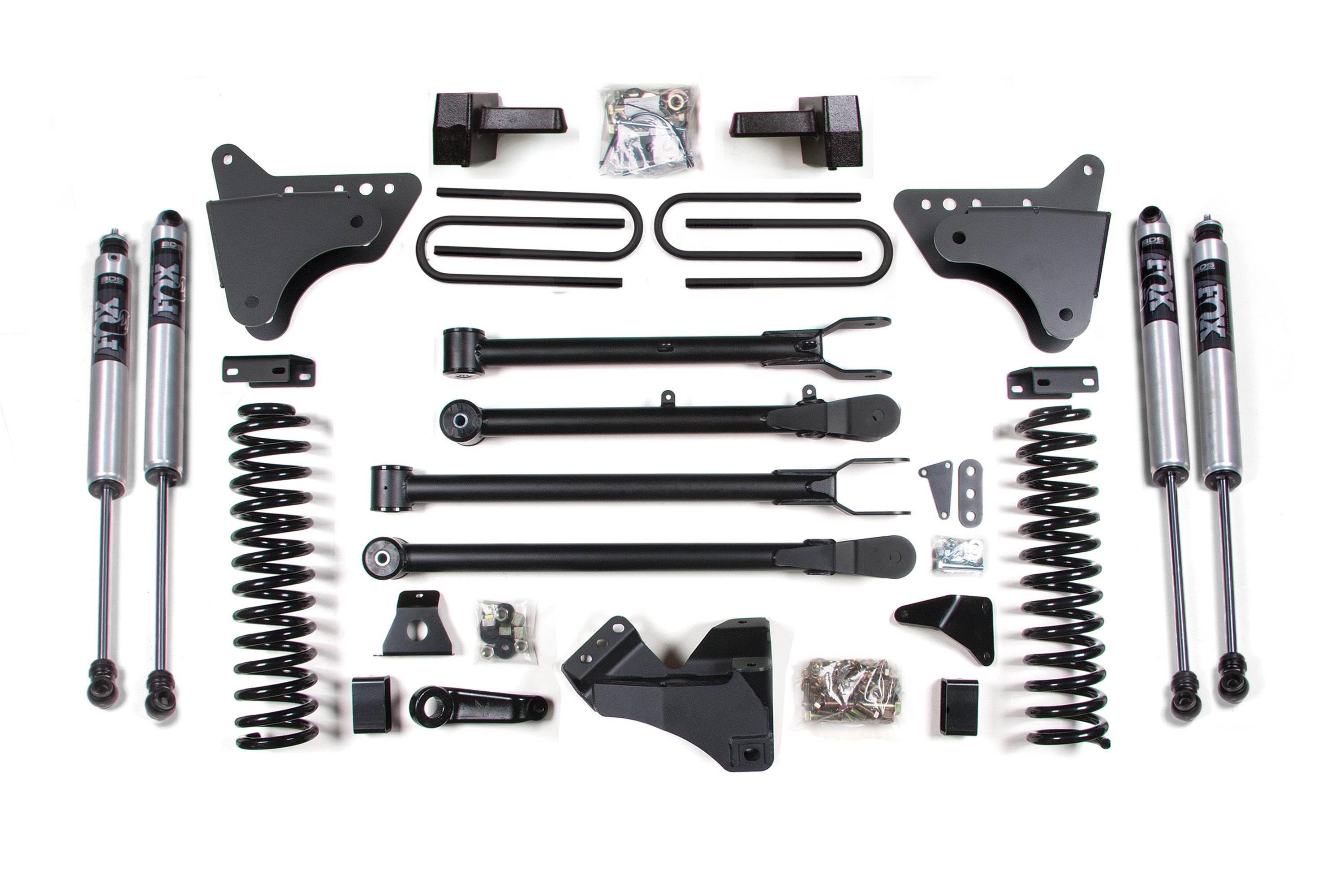 BDS Suspension 6 Inch 4-Link Lift Kit Ford F250 F350 Super Duty 4WD Diesel (2005-2007)