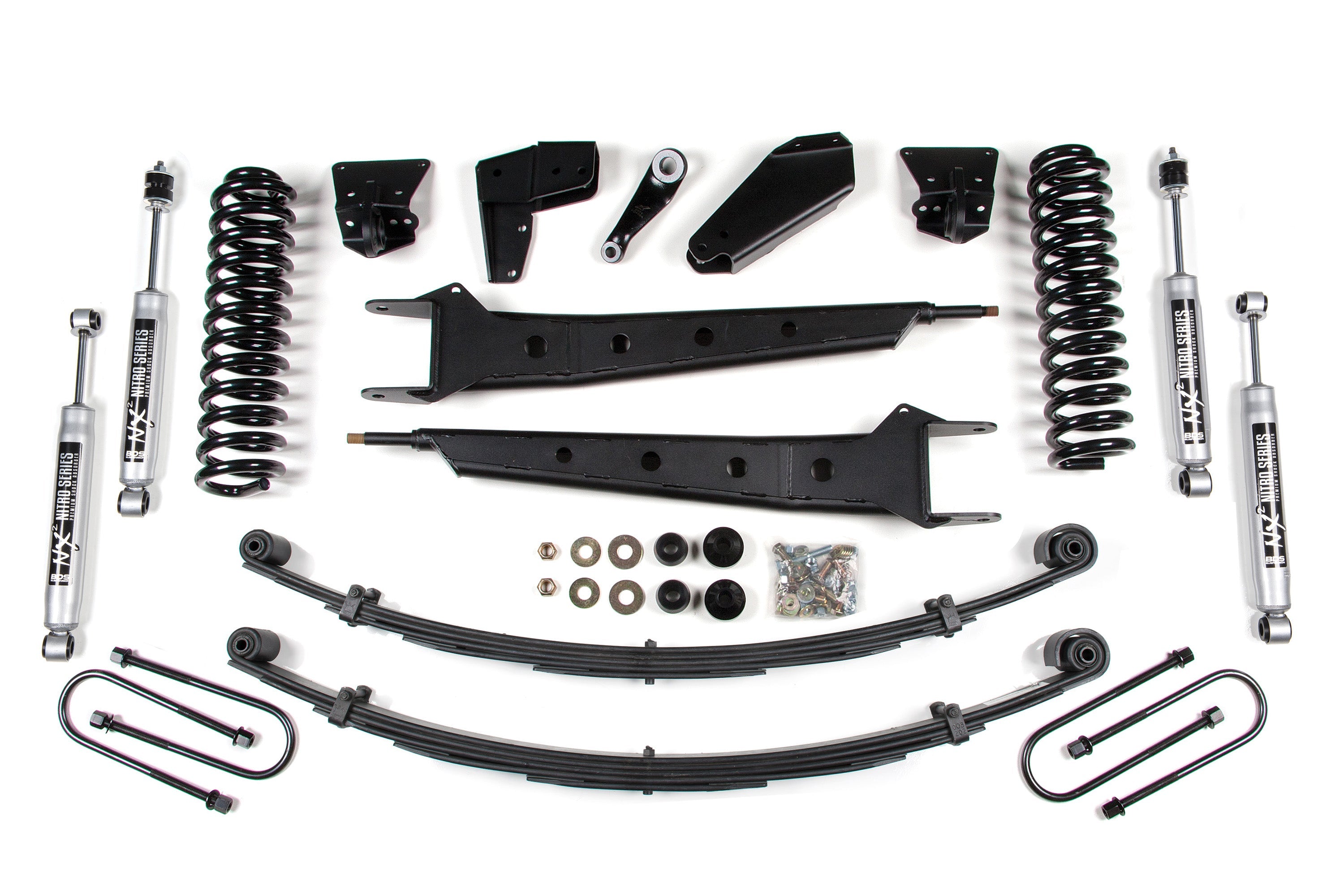 BDS 4 Inch Lift Kit w/ Radius Arm for 1980-1996 Ford F150/Bronco 4WD