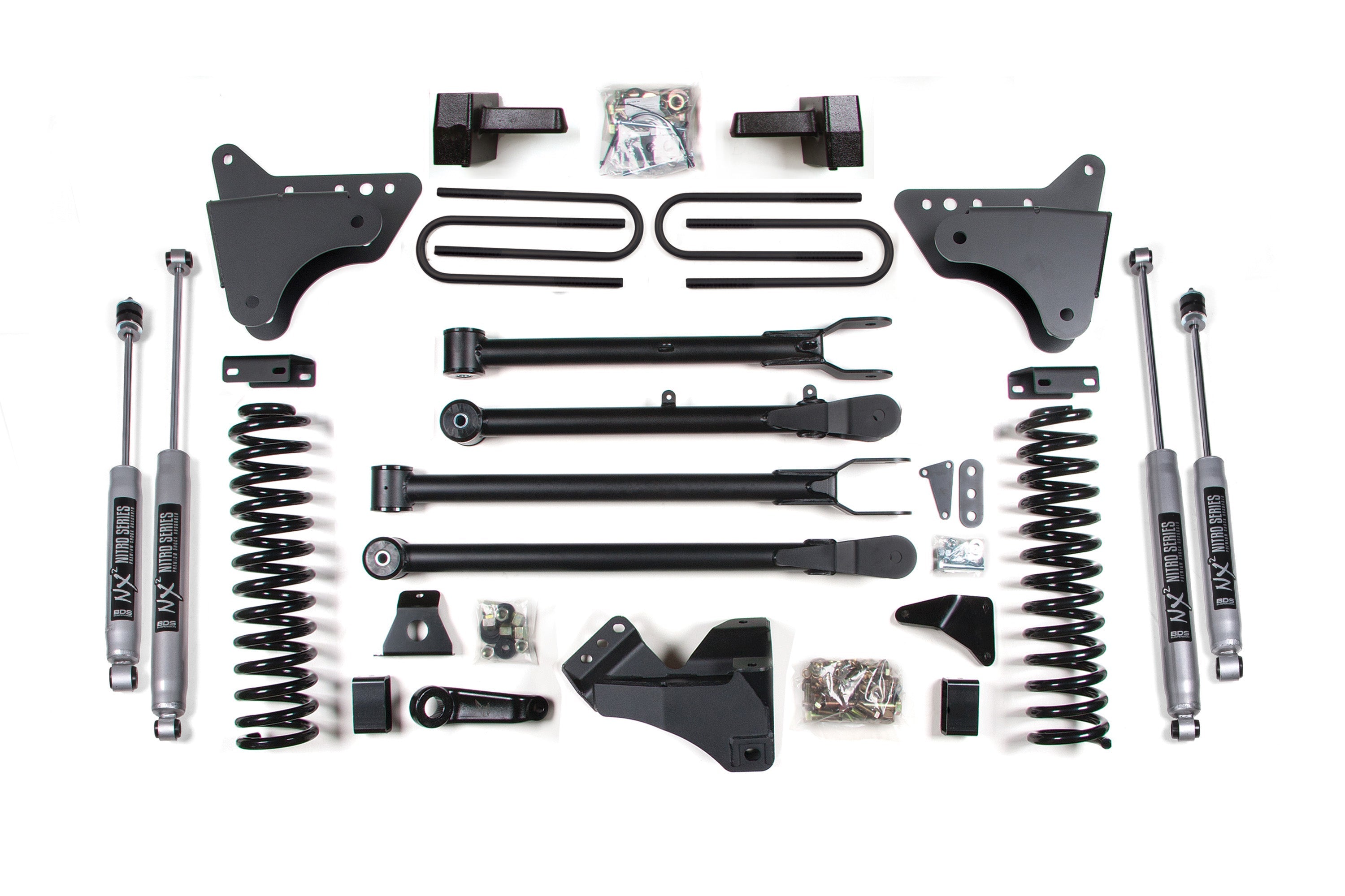 BDS 4 Inch Lift Kit w/ 4-Link for 2008-2010 Ford F250/F350 Super Duty 4WD Gas