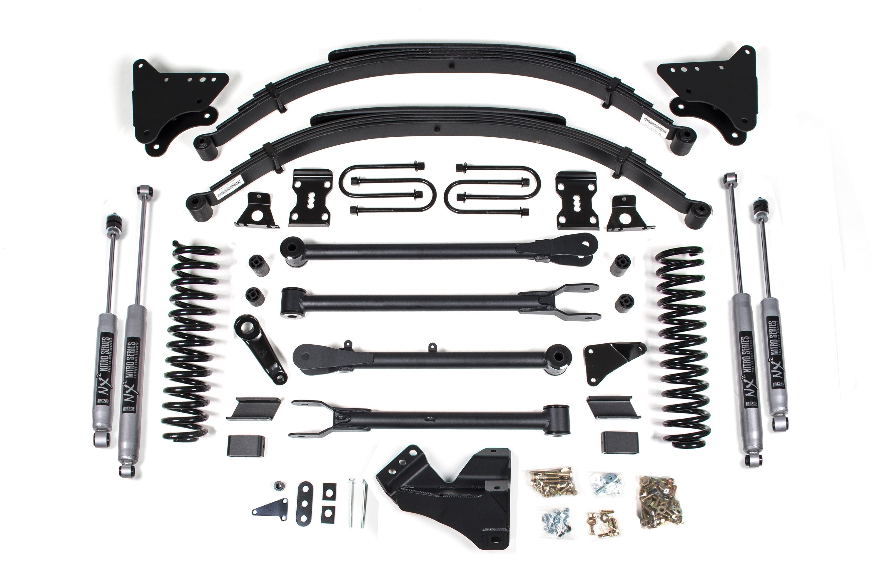 BDS 4 Inch Lift Kit w/ 4-Link for 2008-2010 Ford F250/F350 Super Duty 4WD Gas