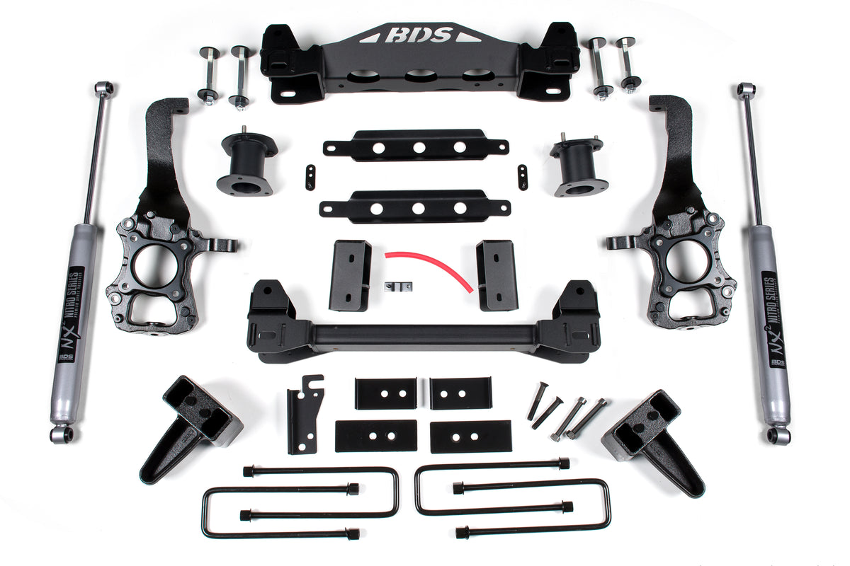6 Inch Lift Kit | Ford F150 (2014) 2WD - 4 Inch Block Kit / FOX 2.0 Performance Series