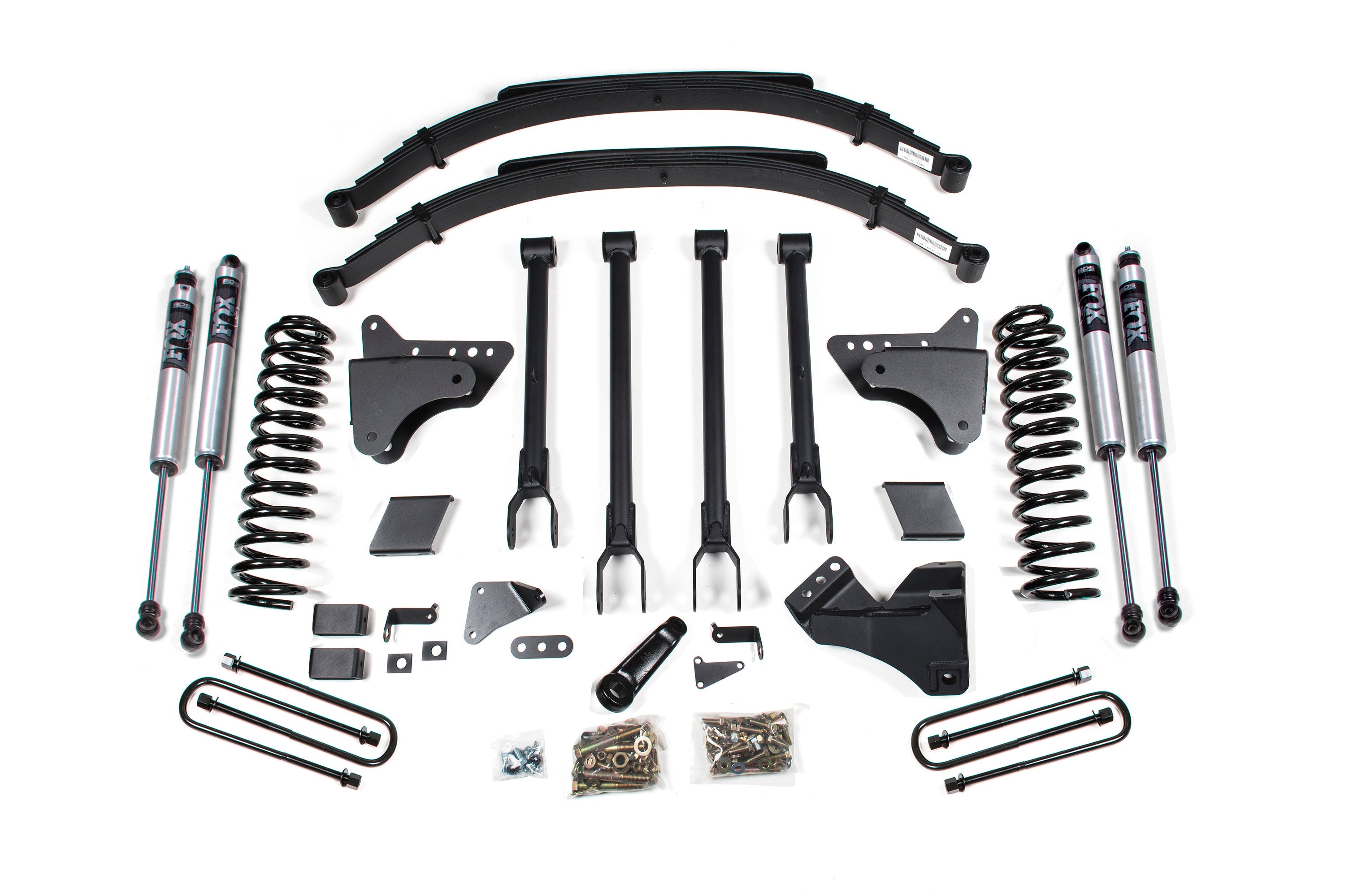 6 Inch Lift Kit w/ 4-Link | Ford F250/F350 Super Duty (11-16) 4WD | Diesel - Factory 2 Inch Rear Blocks / NX2 Nitro Series