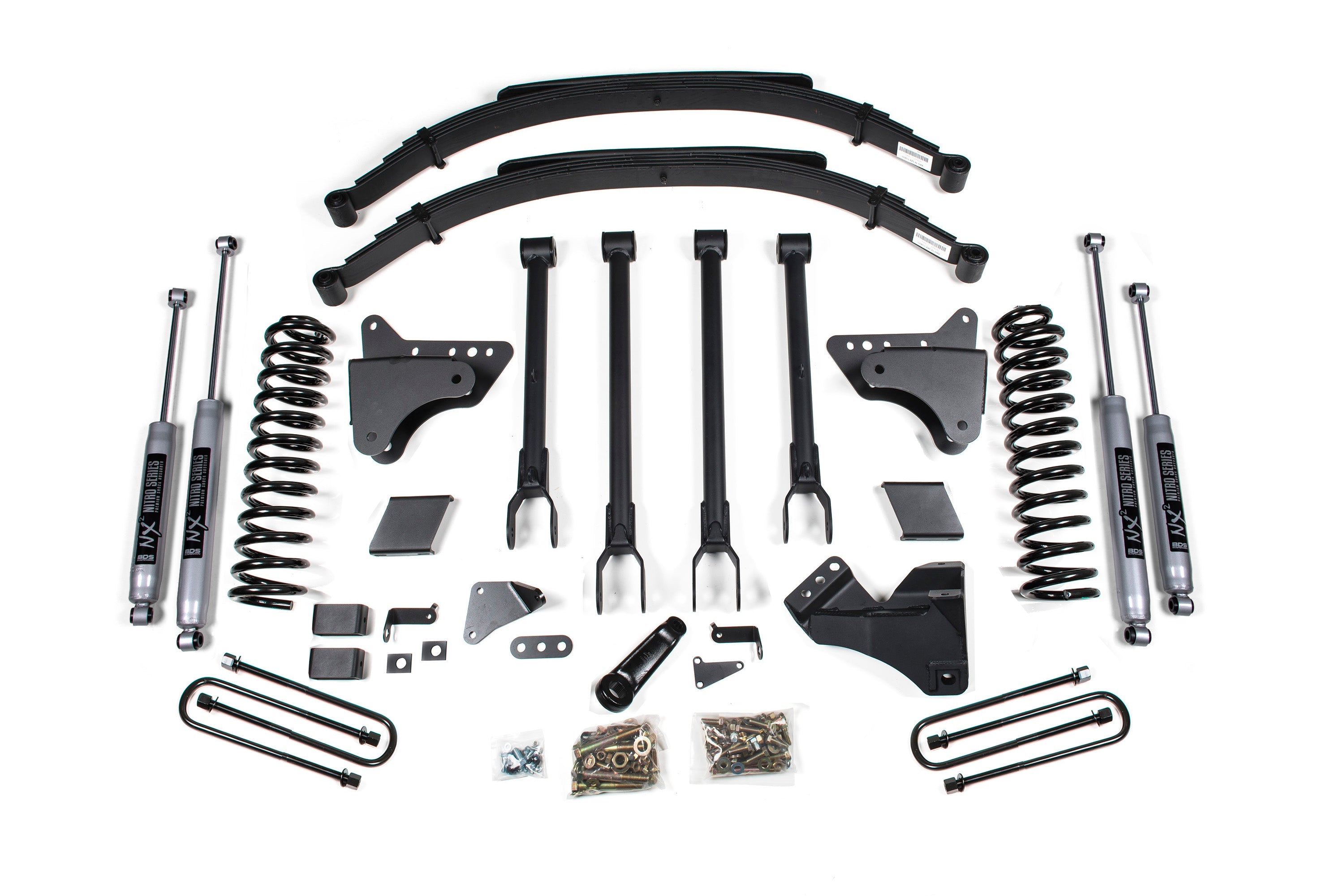 BDS 6 Inch Lift Kit w/ 4-Link for 2011-2016 Ford F250/F350 Super Duty 4WD Gas