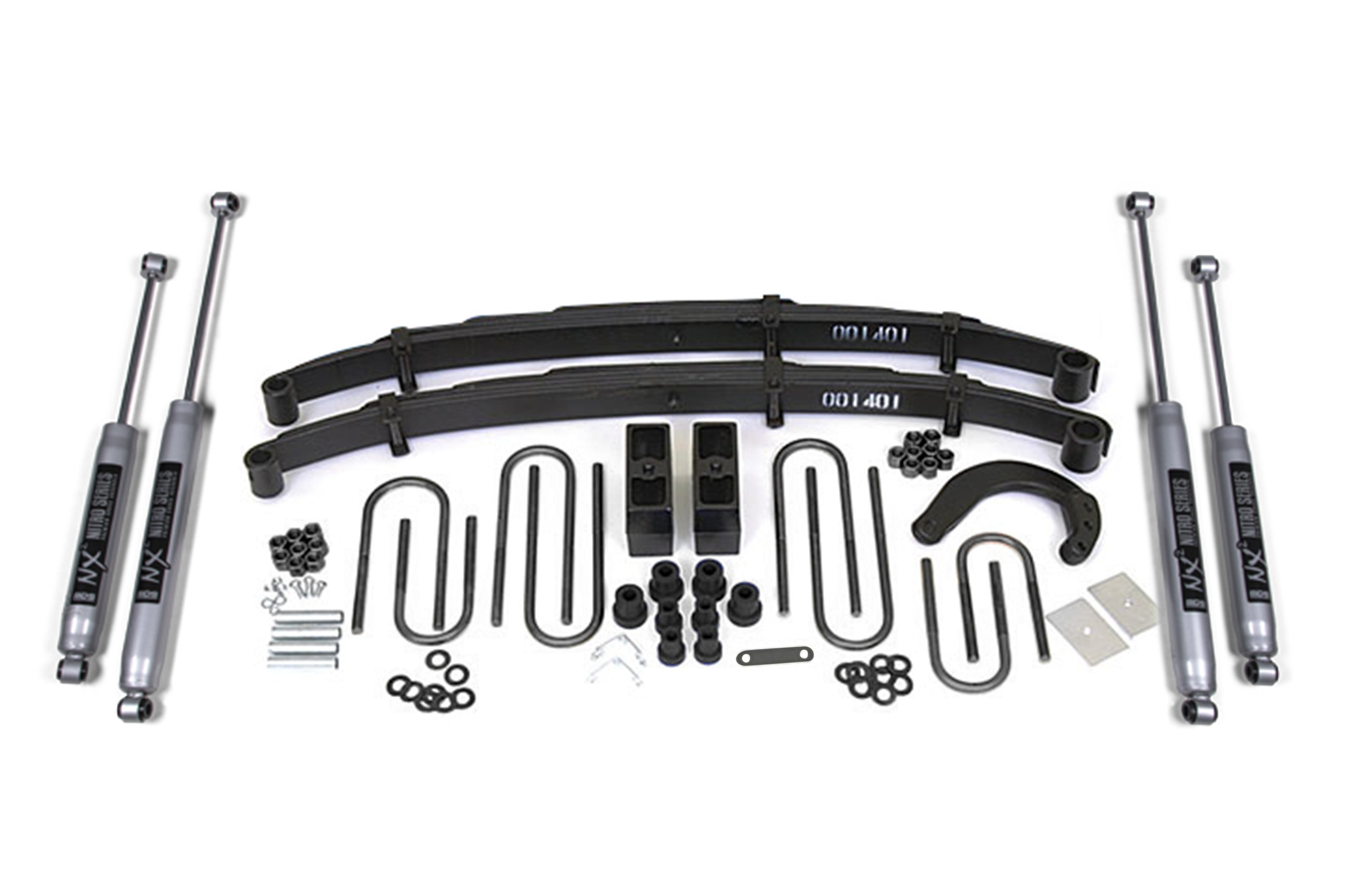 4 Inch Lift Kit | Chevy/GMC 1/2 Ton Truck/SUV (77-87) 4WD - Leaf Springs / FOX 2.0 Performance Series