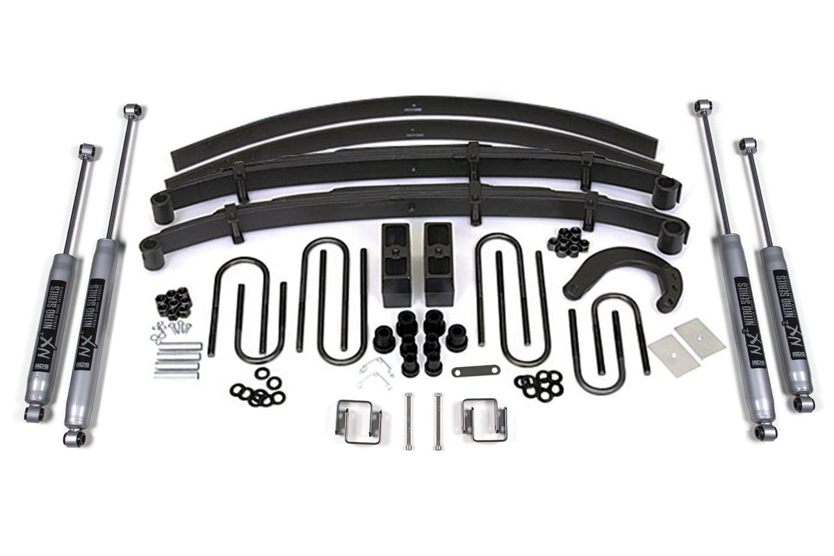 6 Inch Lift Kit | Chevy/GMC 1/2 Ton Truck/SUV (77-87) 4WD - Leaf Springs / FOX 2.0 Performance Series