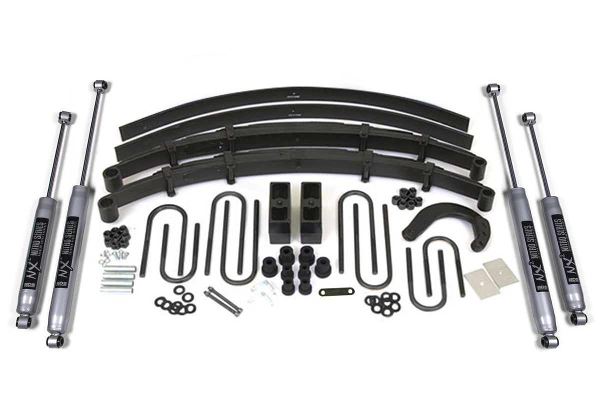 6 Inch Lift Kit | Chevy/GMC 3/4 Ton Suburban (88-91) 4WD - Leaf Springs / FOX 2.0 Performance Series